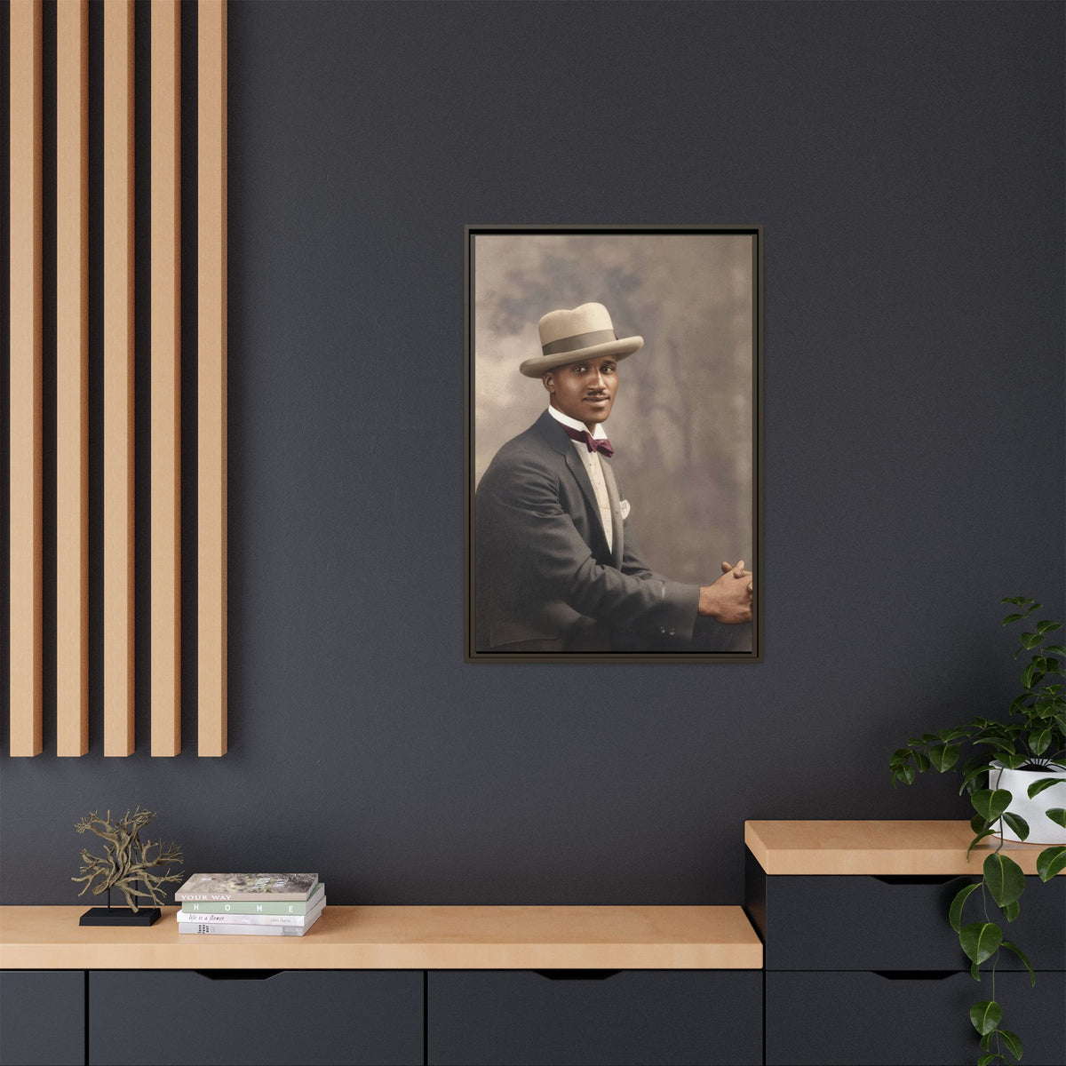 celibataire 004 | Framed Vintage Photo - Matte Canvas