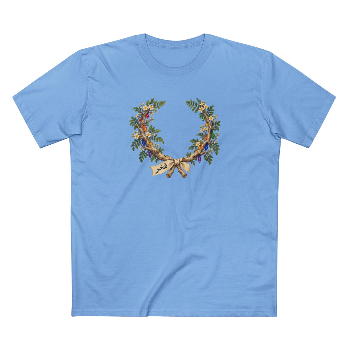 Omani Frankincense Fakhr Pride T-Shirt | LGBTQ+ Laurel Wreath Tee