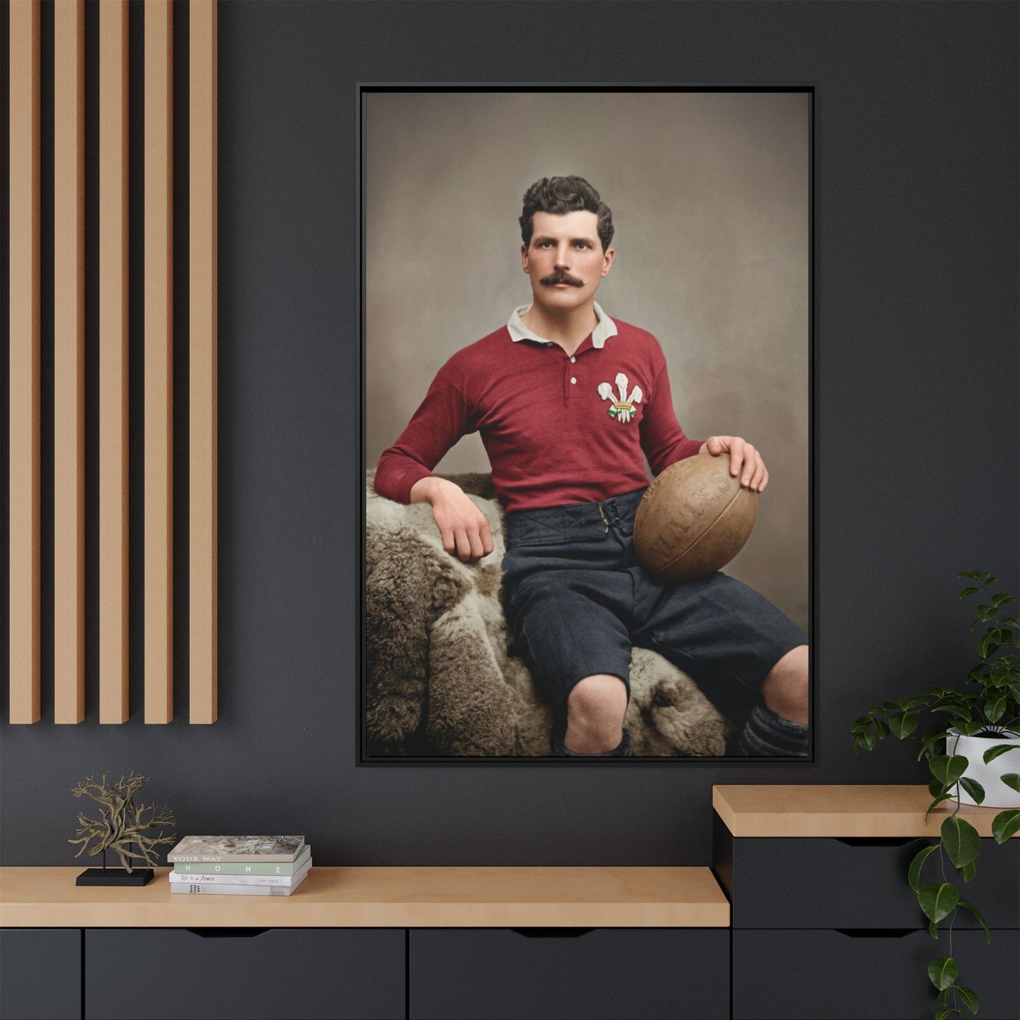 athlétisme 022 | Framed Vintage Photo - Matte Canvas