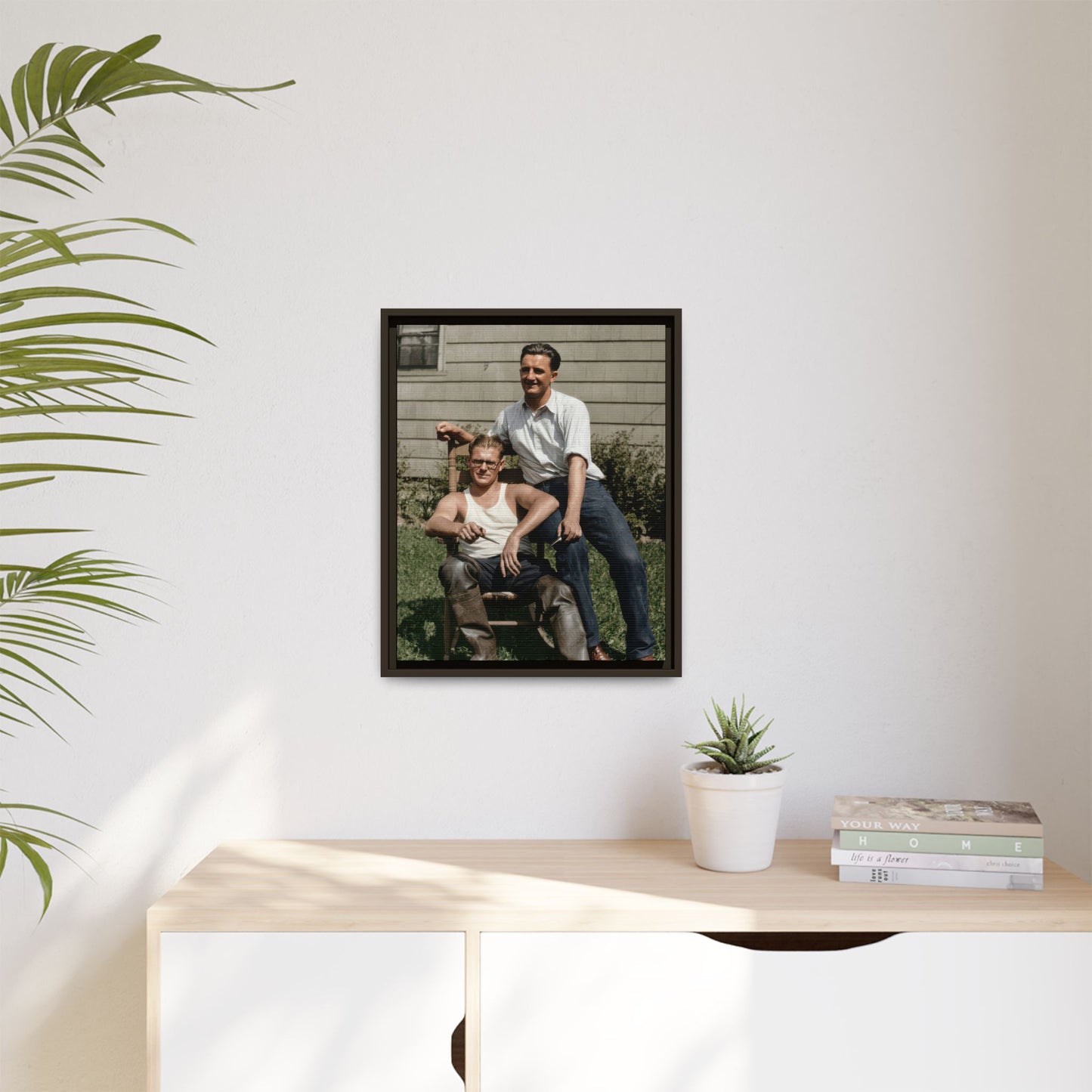 paire 064 | Framed Vintage Photo - Matte Canvas