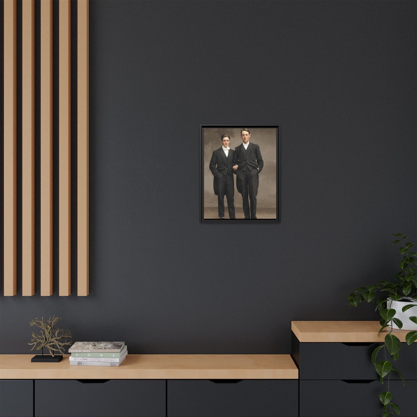 paire 131 | Framed Vintage Photo - Matte Canvas