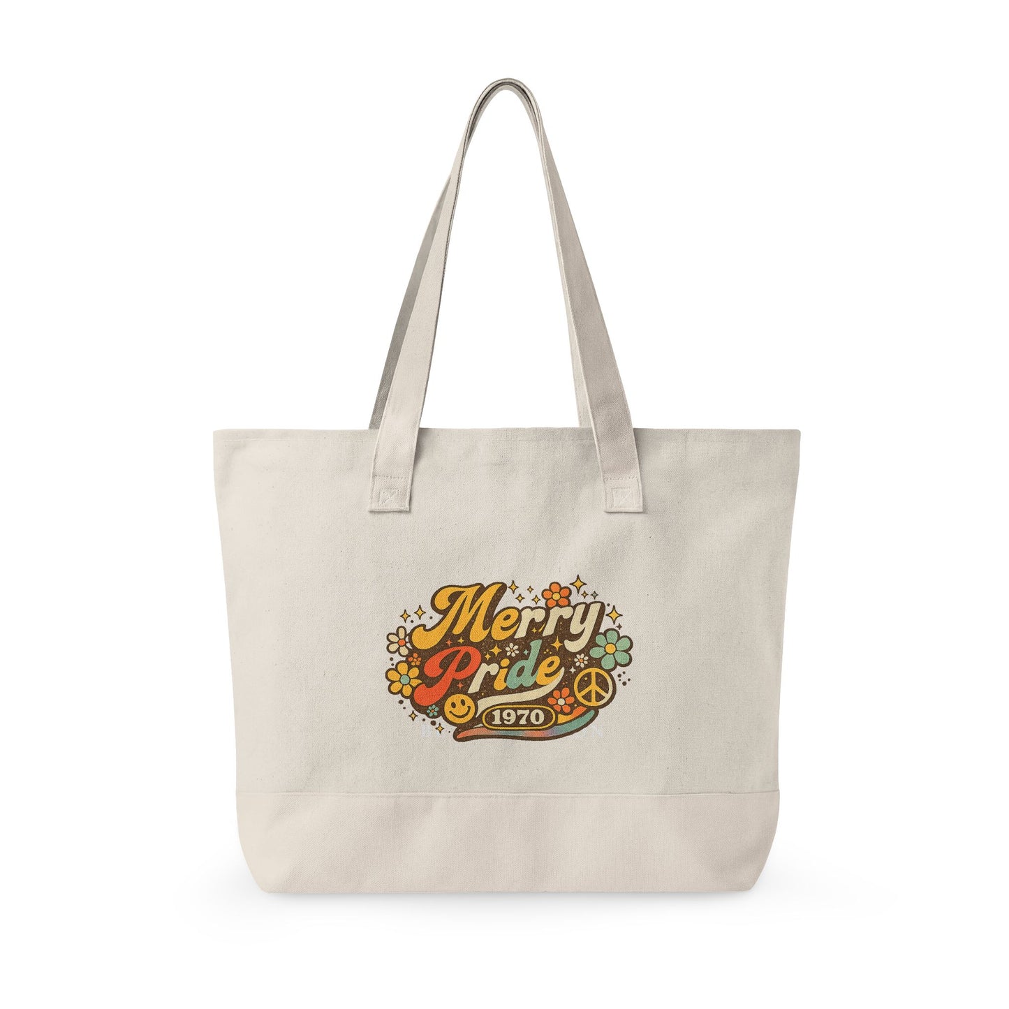 Merry Pride 1970 Vintage-Inspired | Zipper Canvas Tote