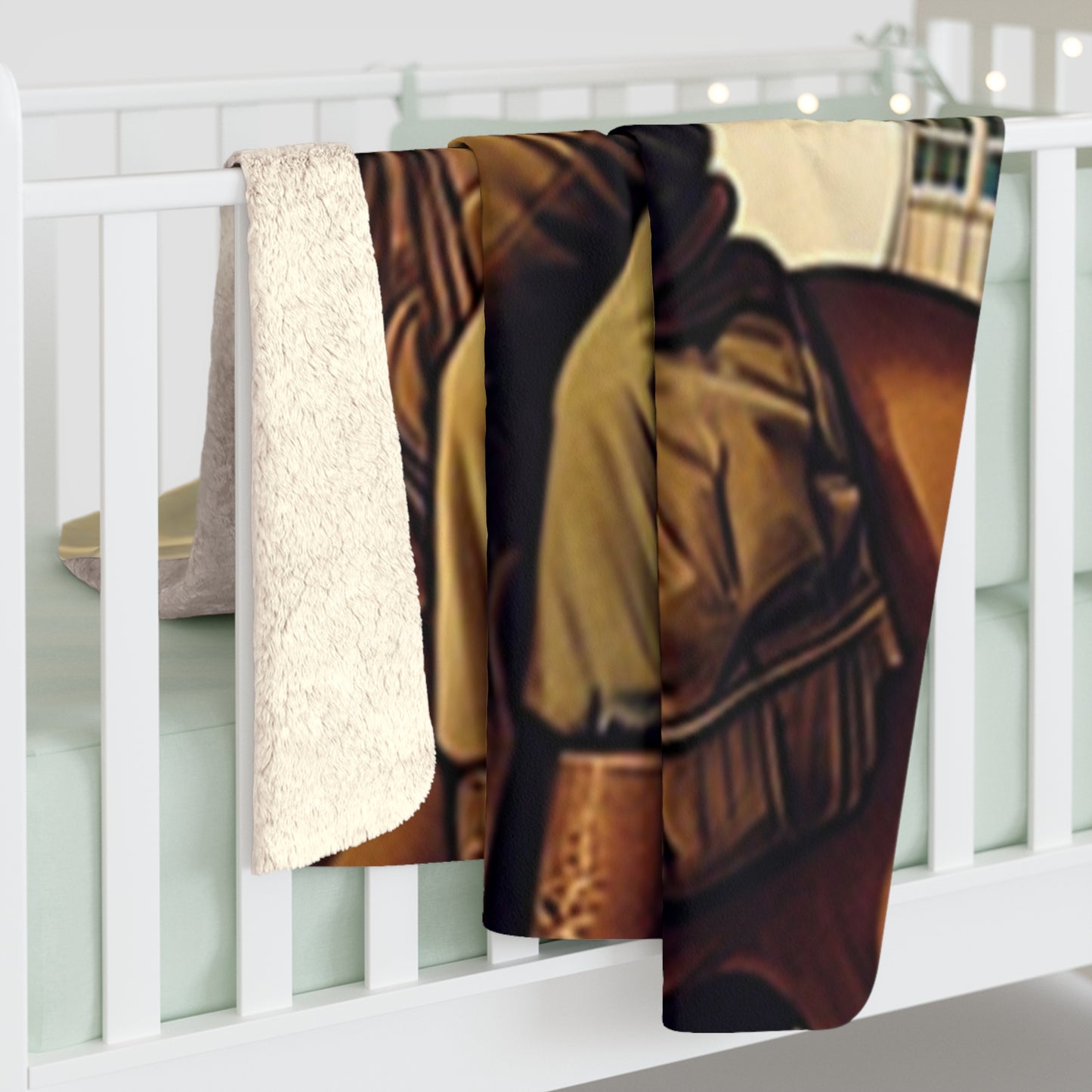 Heirloom Sherpa Blanket – Missing Grant 017 Figure Premium fleece throw · 50x60, 60x80
