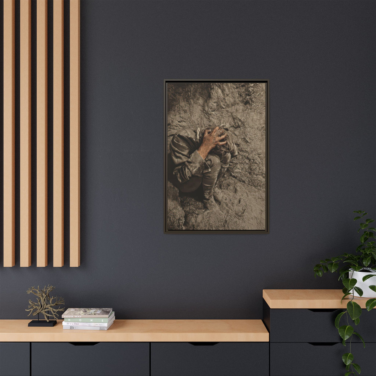 celibataire 040 | Framed Vintage Photo - Matte Canvas