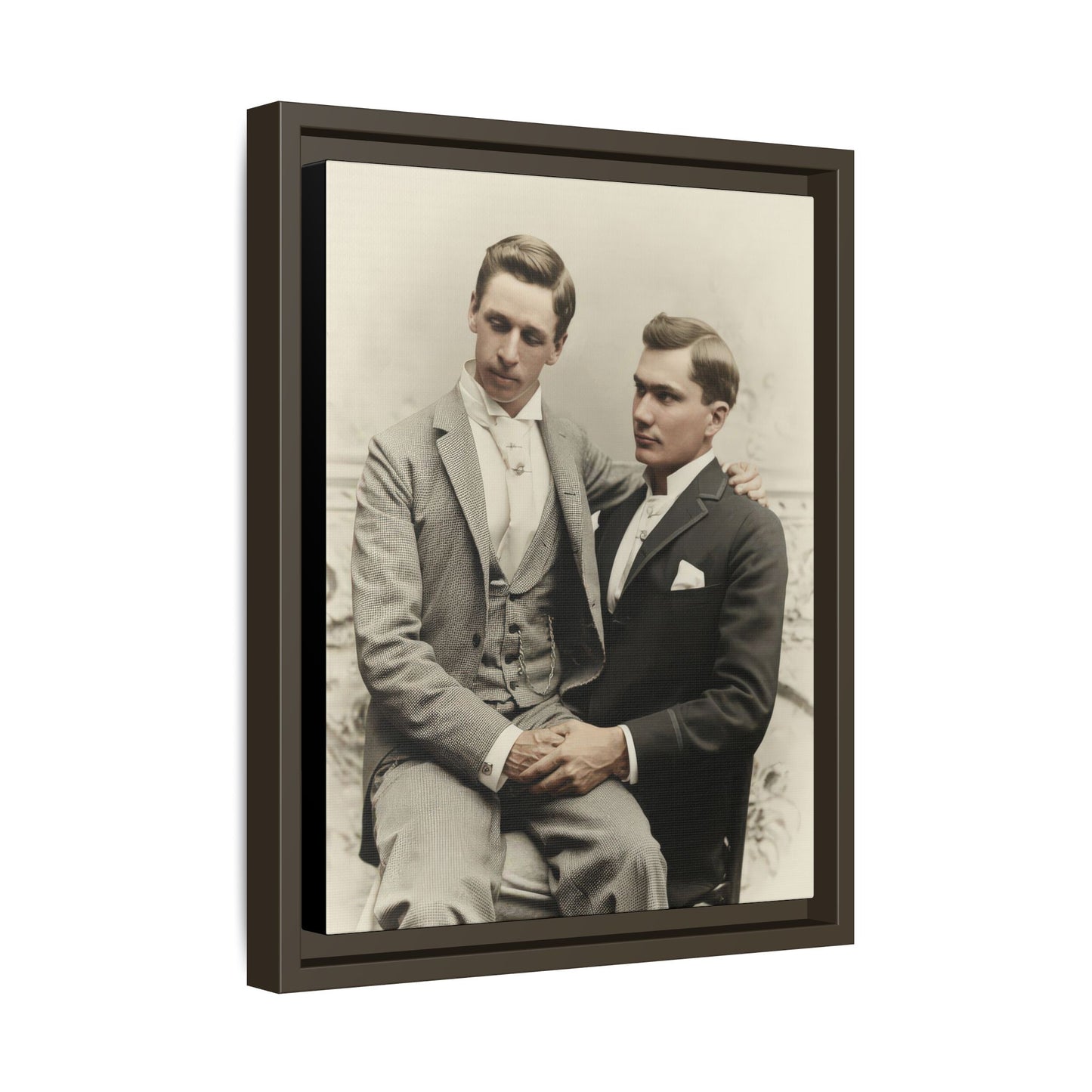 paire 063 | Framed Vintage Photo - Matte Canvas