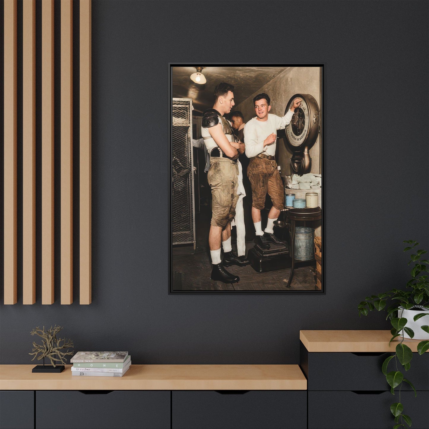 athlétisme 027 | Framed Vintage Photo - Matte Canvas