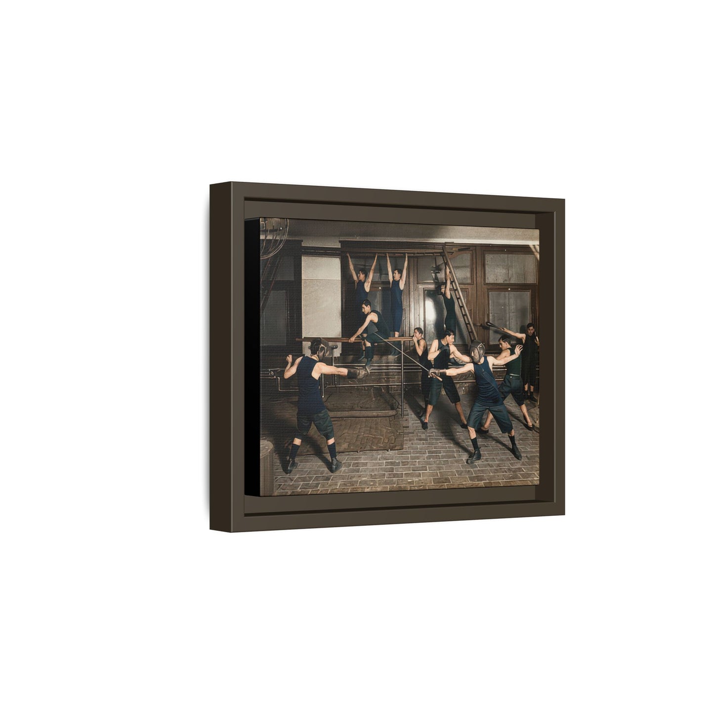 athlétisme 038 | Framed Vintage Photo - Matte Canvas