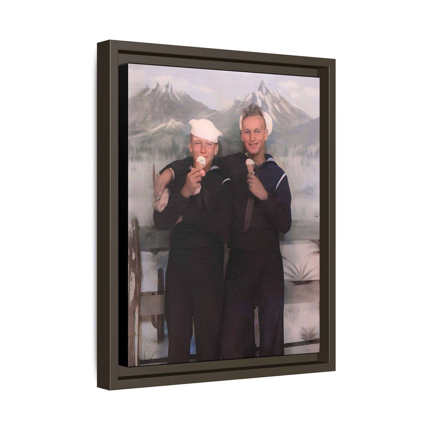 paire 051 | Framed Vintage Photo - Matte Canvas