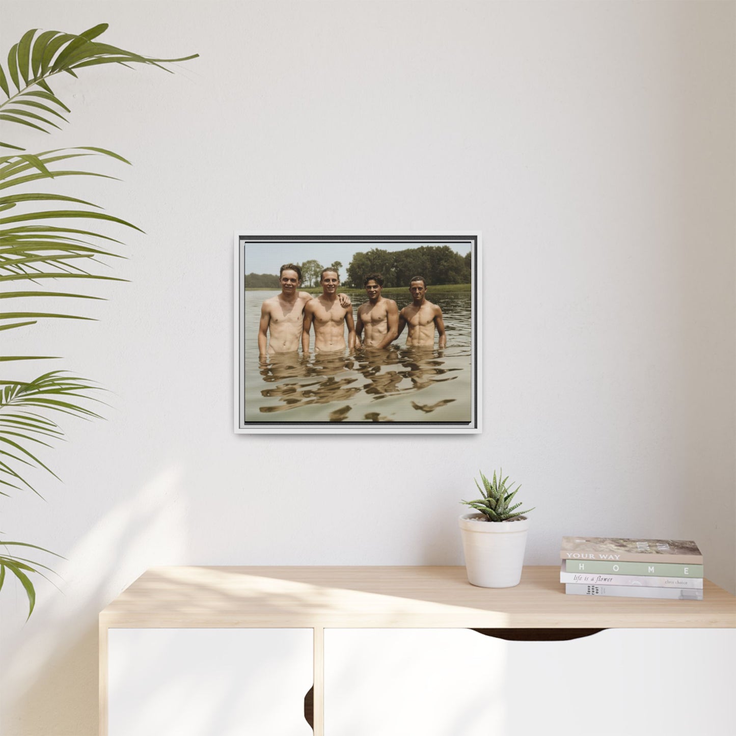 nager 001 | Framed Vintage Photo - Matte Canvas
