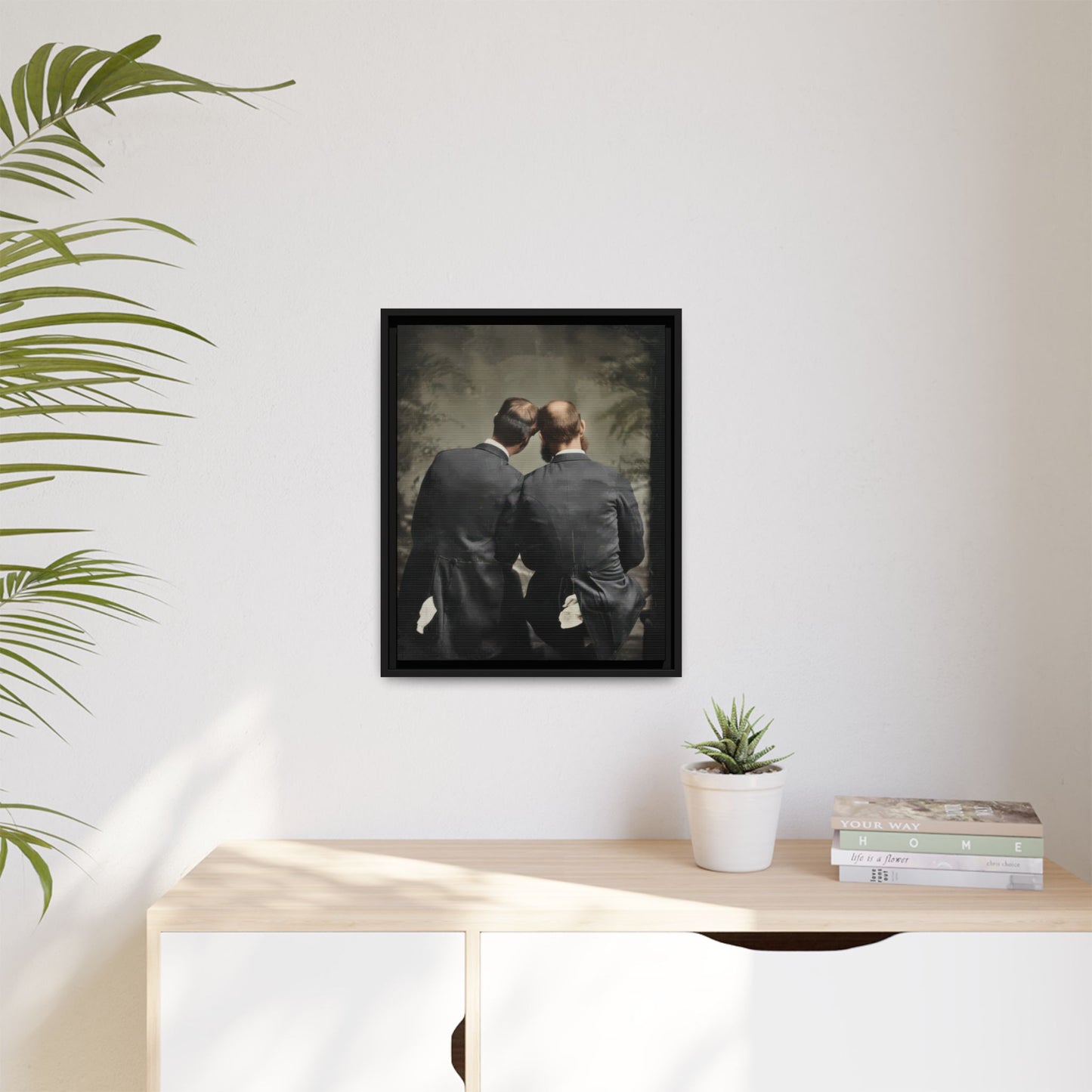 paire 115 | Framed Vintage Photo - Matte Canvas