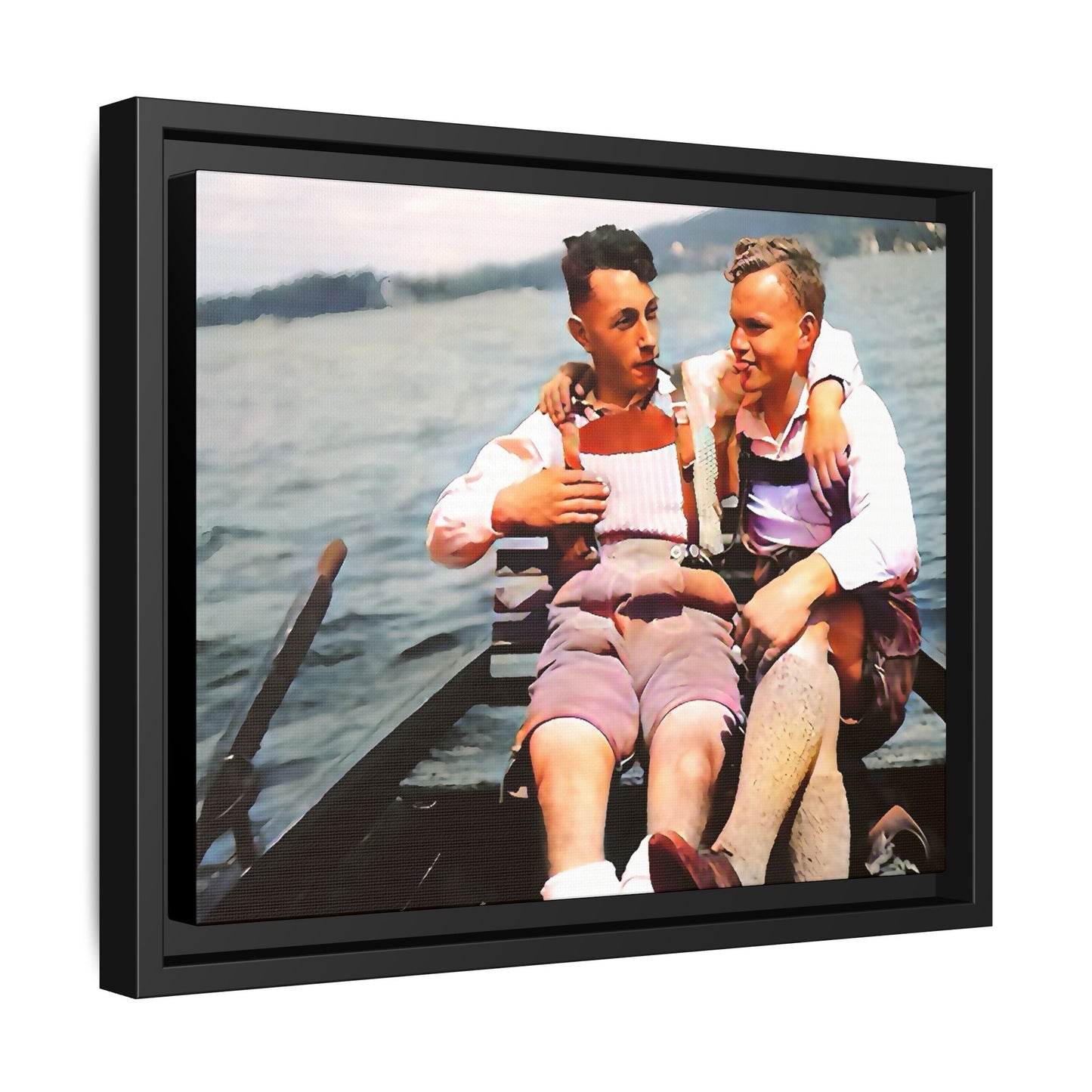 paire 026 | Framed Vintage Photo - Matte Canvas