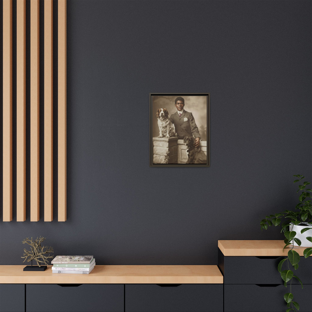 celibataire 009 | Framed Vintage Photo - Matte Canvas