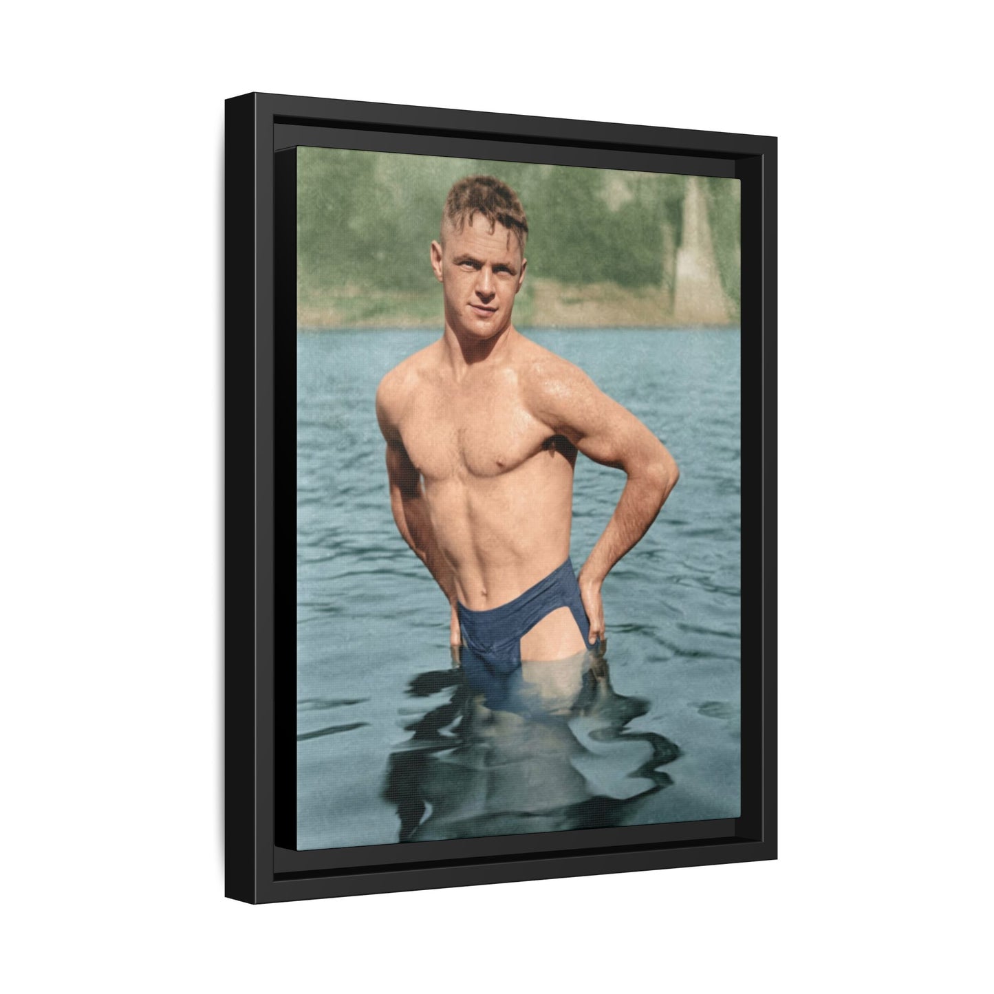 nager 027 | Framed Vintage Photo - Matte Canvas