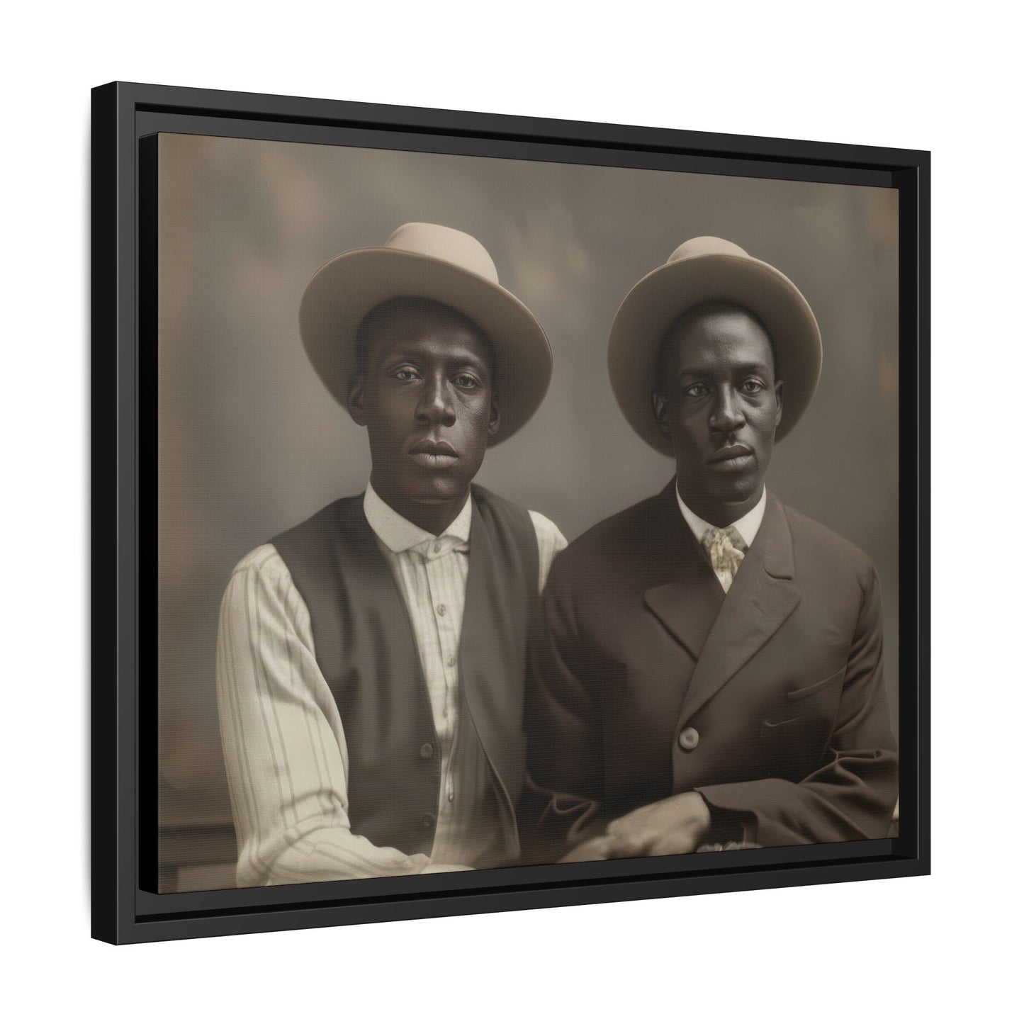 paire 103 | Framed Vintage Photo - Matte Canvas