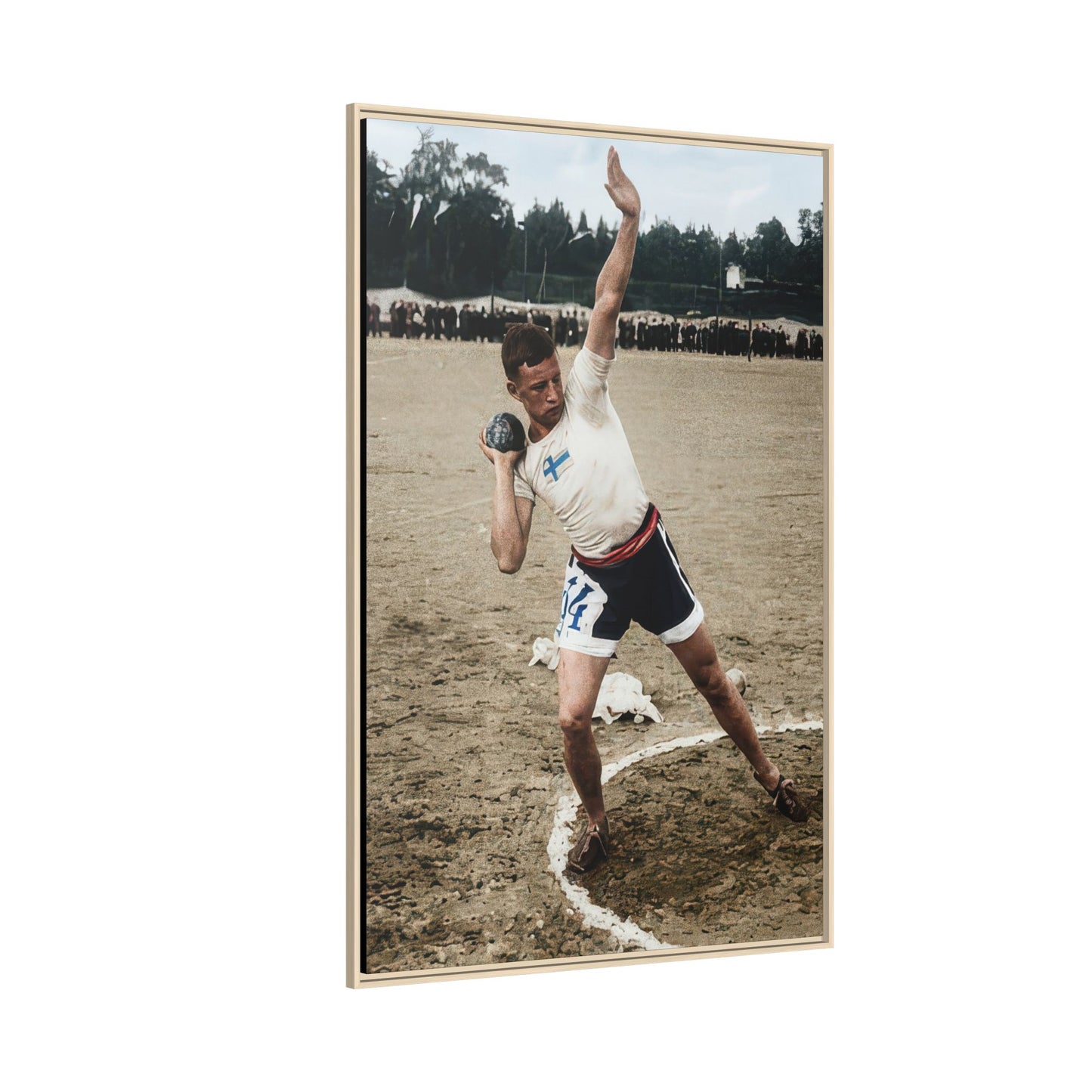 athlétisme 037 | Framed Vintage Photo - Matte Canvas