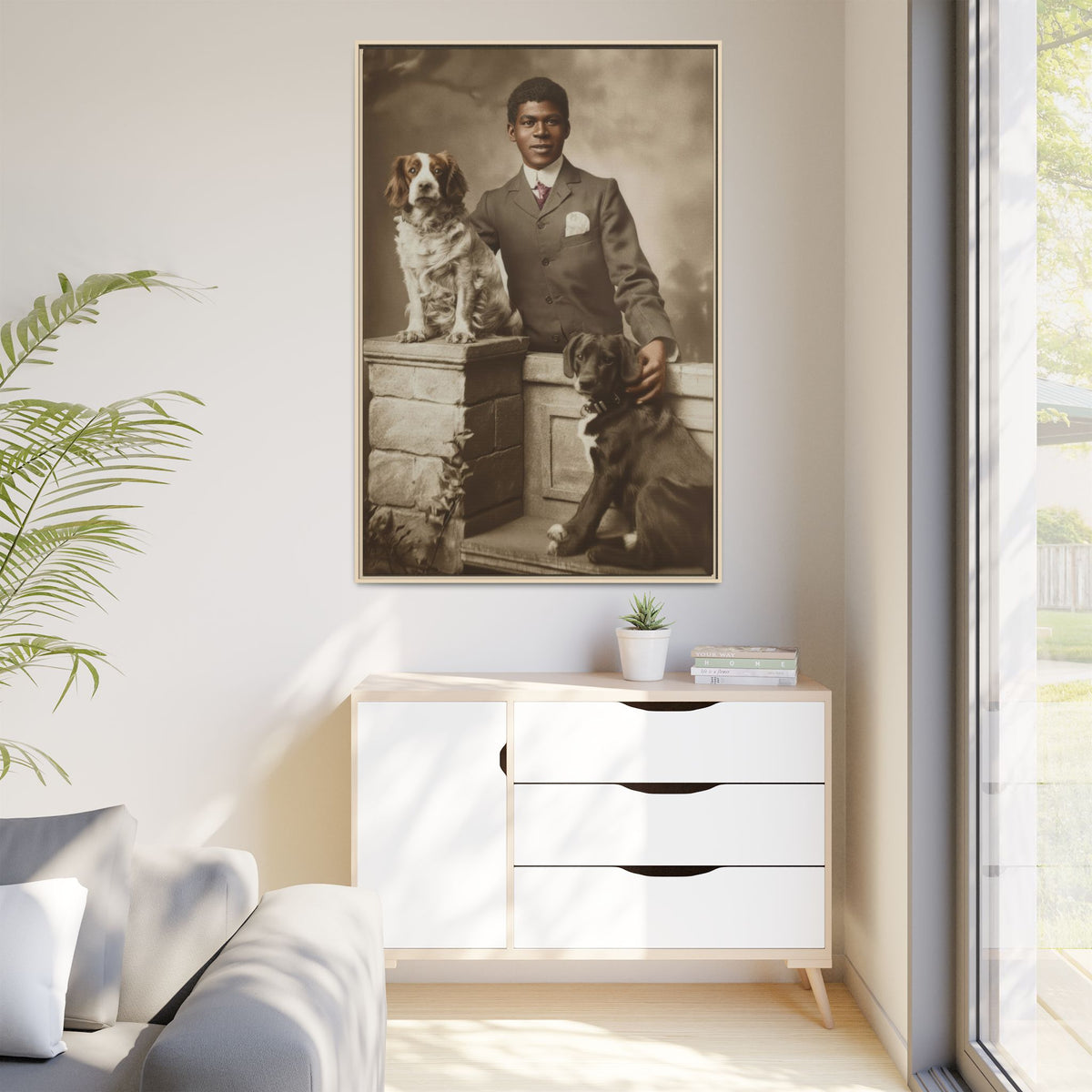 celibataire 009 | Framed Vintage Photo - Matte Canvas