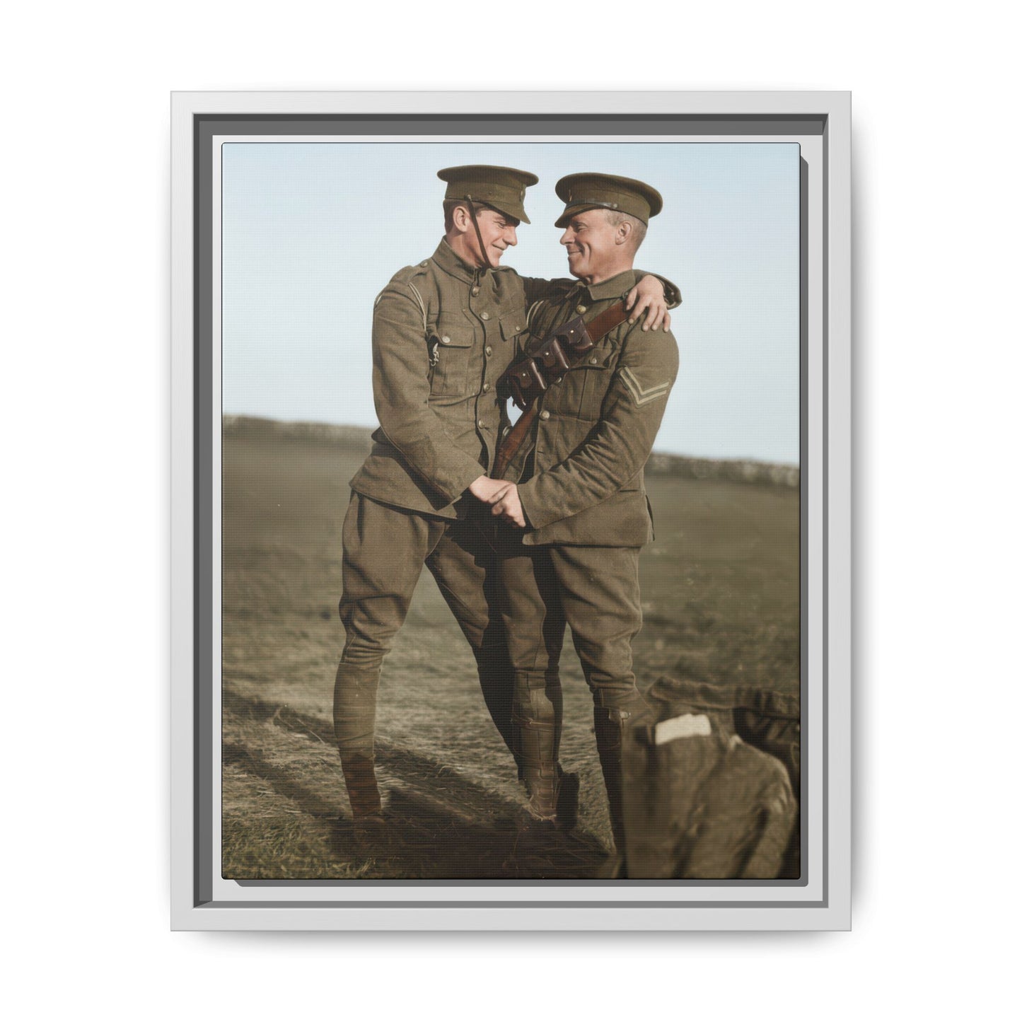 paire 021 | Framed Vintage Photo - Matte Canvas