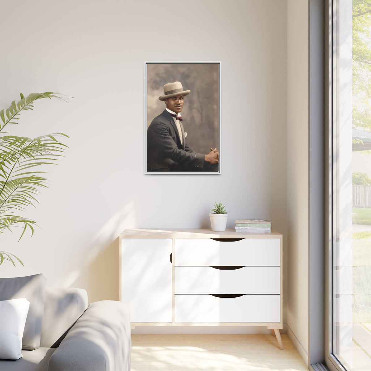 celibataire 004 | Framed Vintage Photo - Matte Canvas