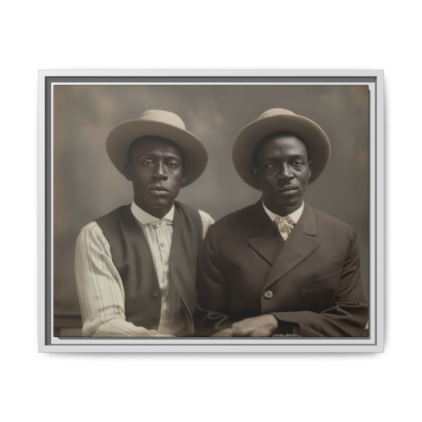 paire 103 | Framed Vintage Photo - Matte Canvas