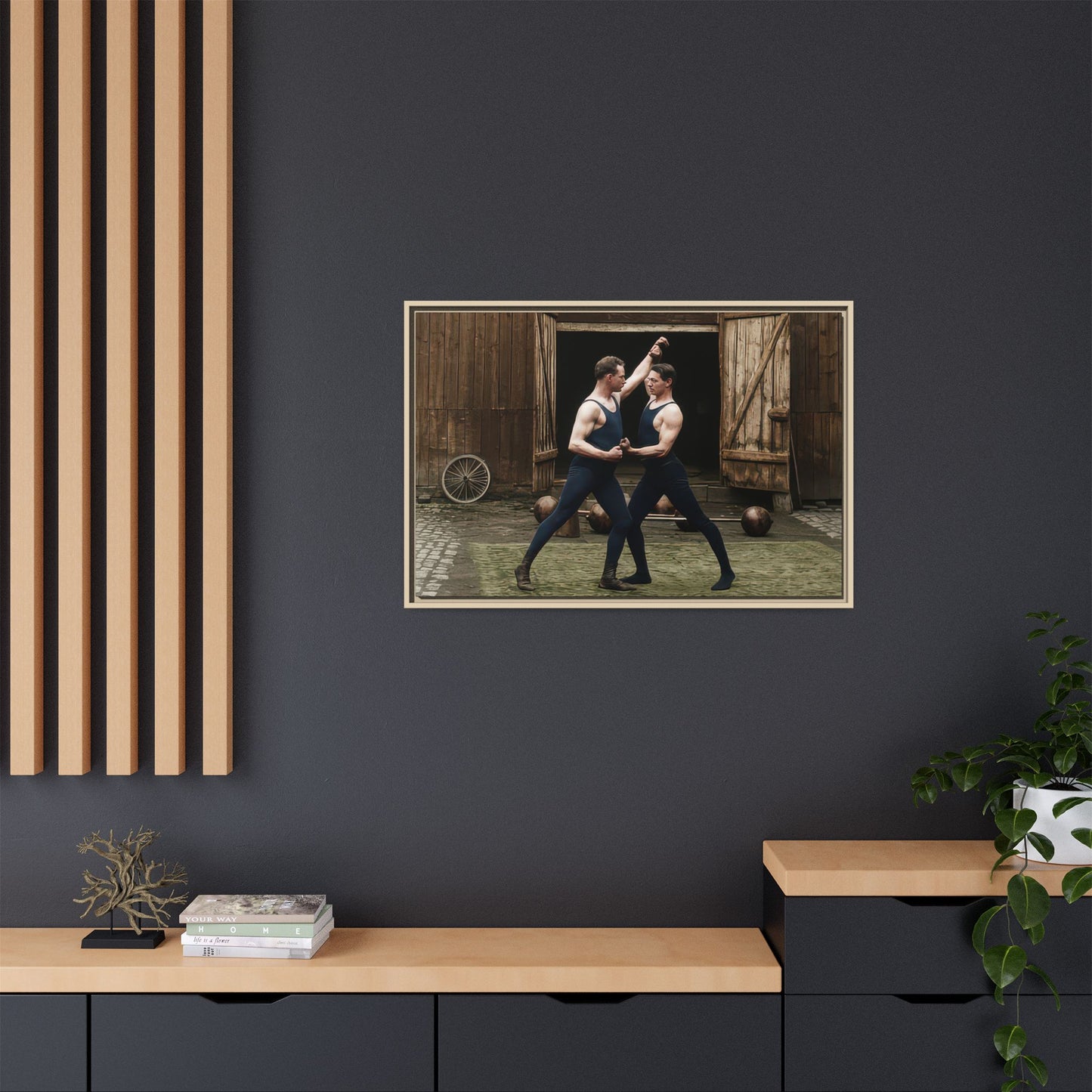 athlétisme 036 | Framed Vintage Photo - Matte Canvas