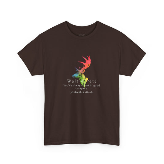 Pride Stag - You've always been in good company - Authentic & Fearless | Pride T-Shirt Walt & Pete