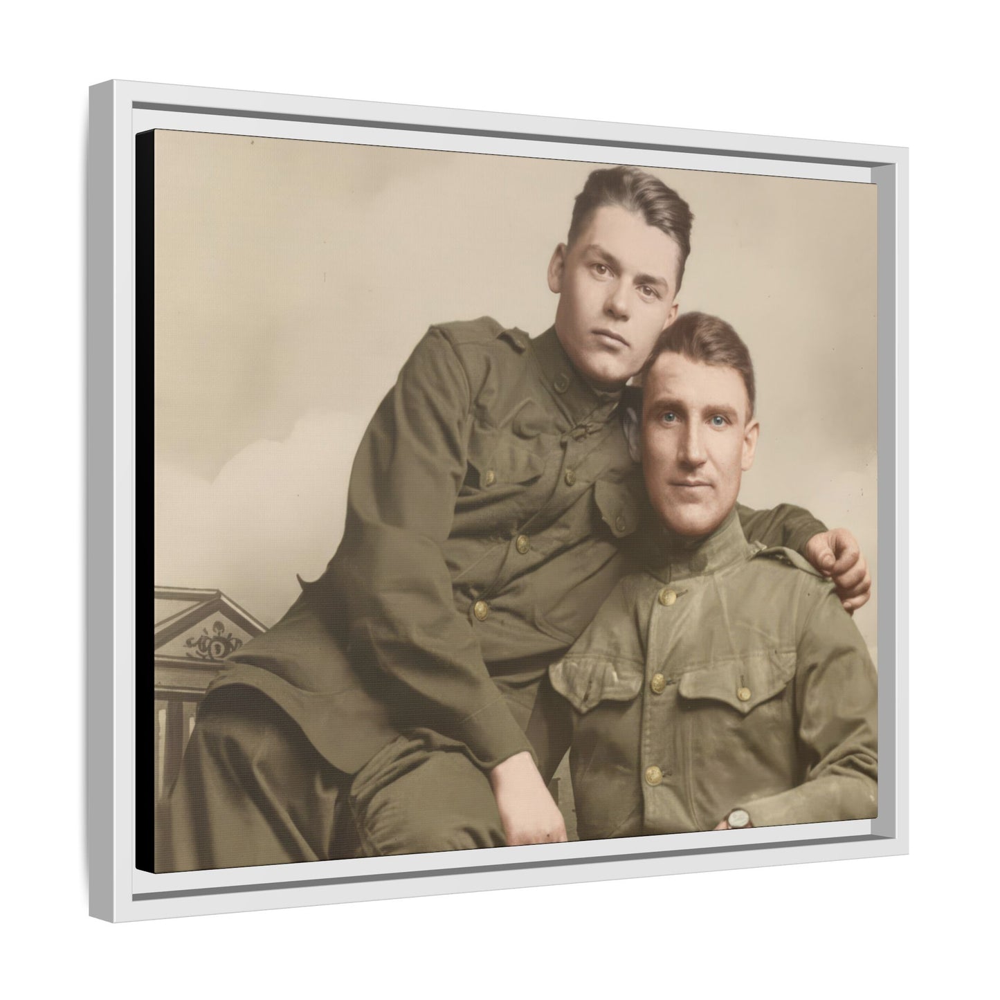 paire 026 | Framed Vintage Photo - Matte Canvas