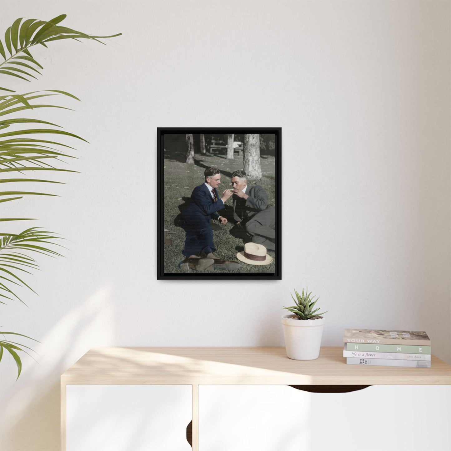 paire 072 | Framed Vintage Photo - Matte Canvas