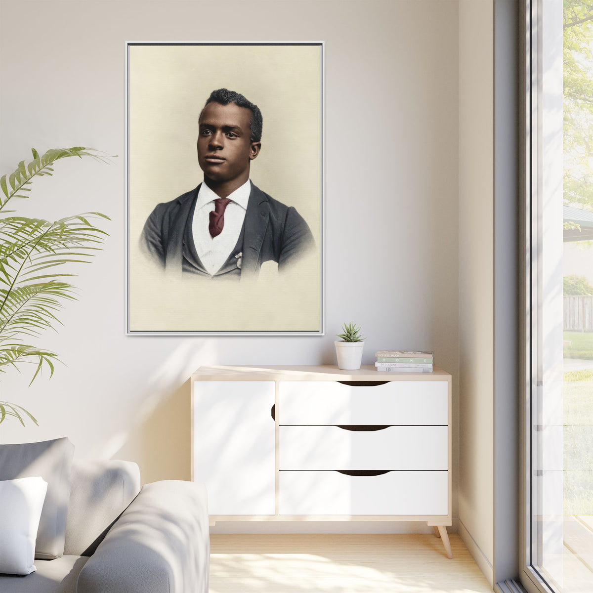 celibataire 027 | Framed Vintage Photo - Matte Canvas