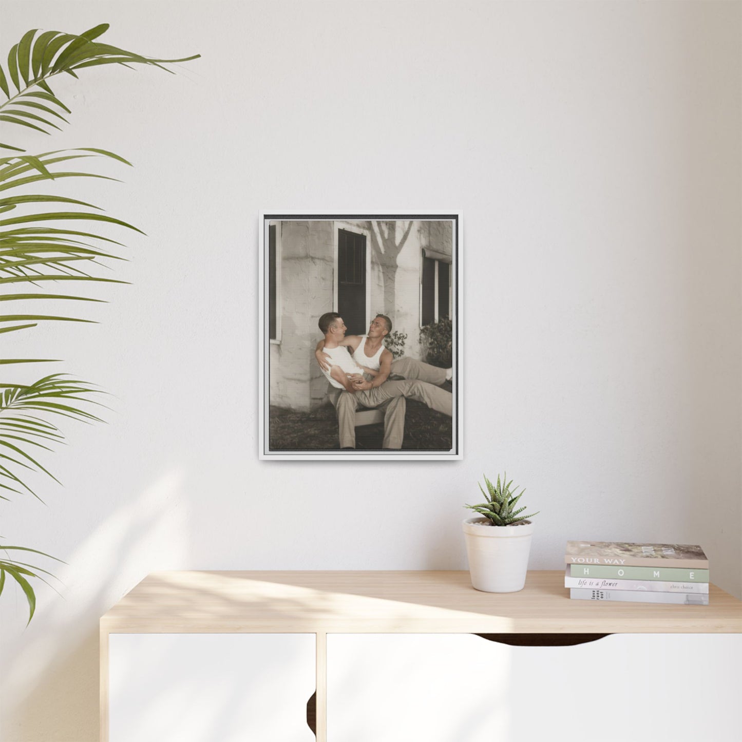 paire 080 | Framed Vintage Photo - Matte Canvas