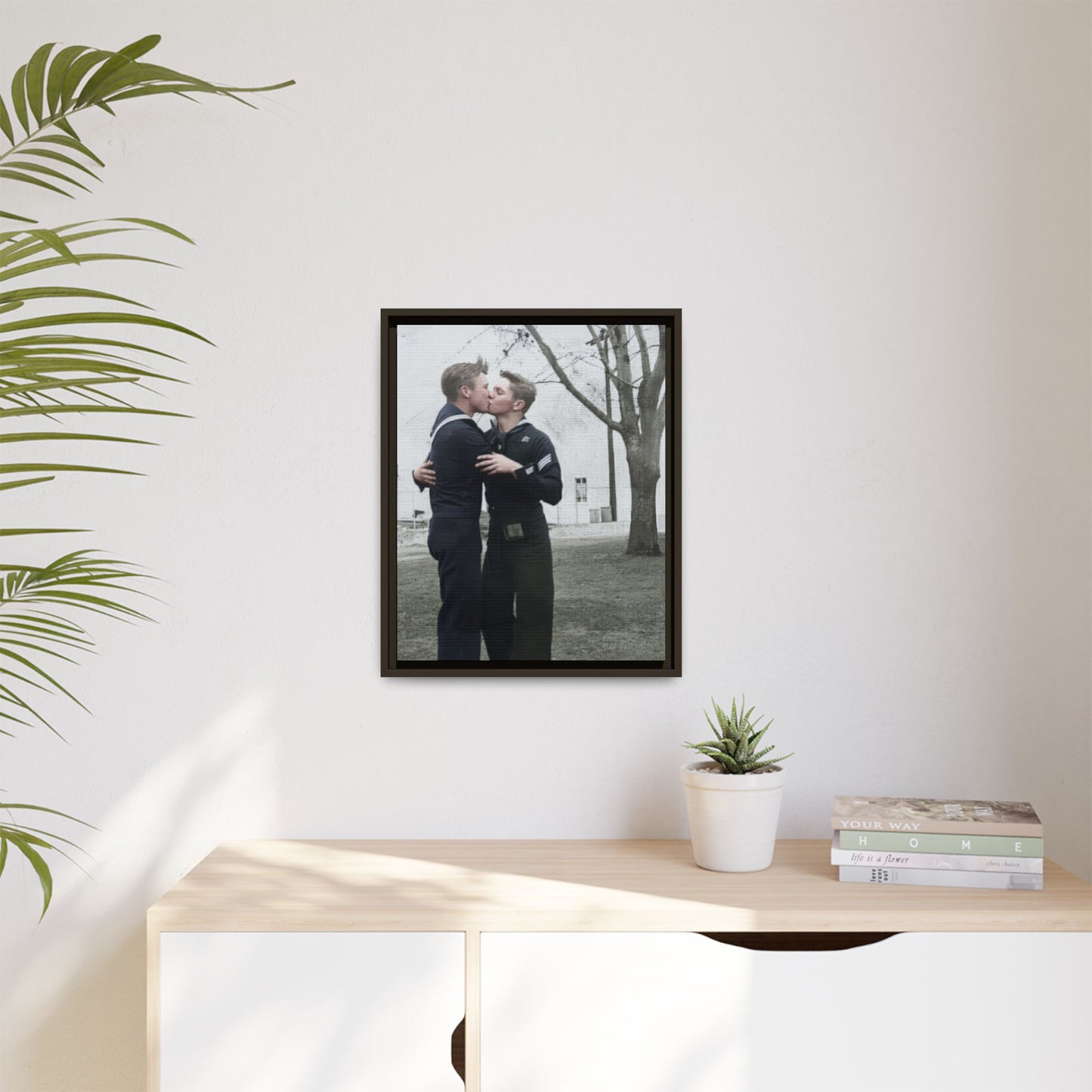 paire 034 | Framed Vintage Photo - Matte Canvas