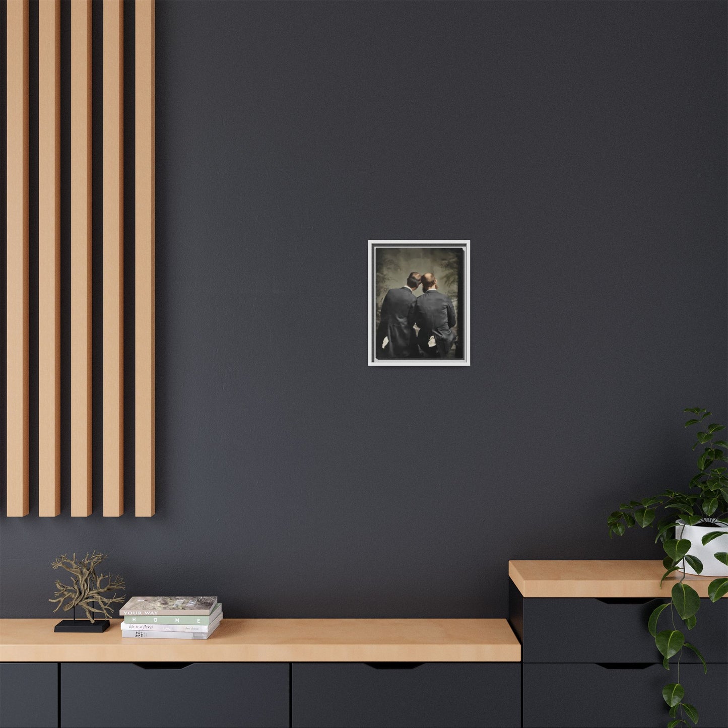 paire 115 | Framed Vintage Photo - Matte Canvas