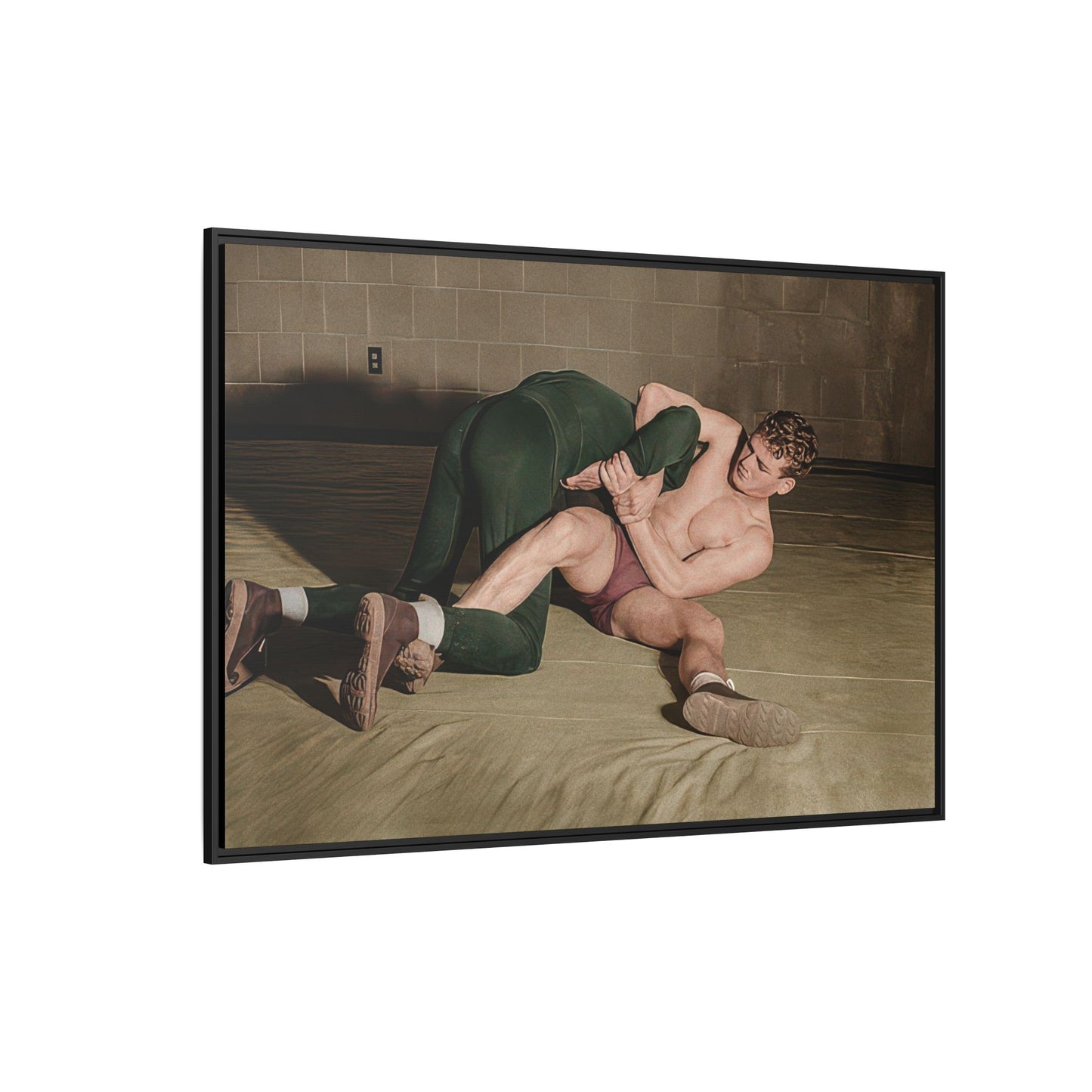 athlétisme 032 | Framed Vintage Photo - Matte Canvas