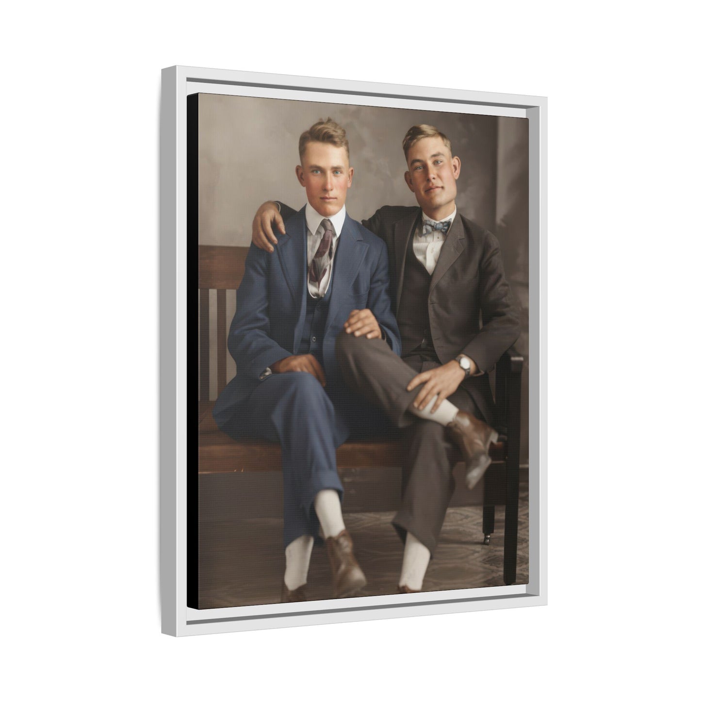 paire 128 | Framed Vintage Photo - Matte Canvas
