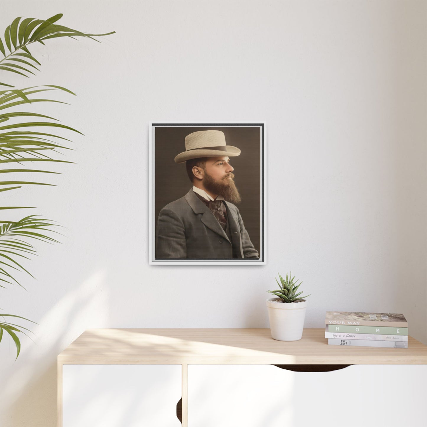celibataire 014 | Framed Vintage Photo - Matte Canvas