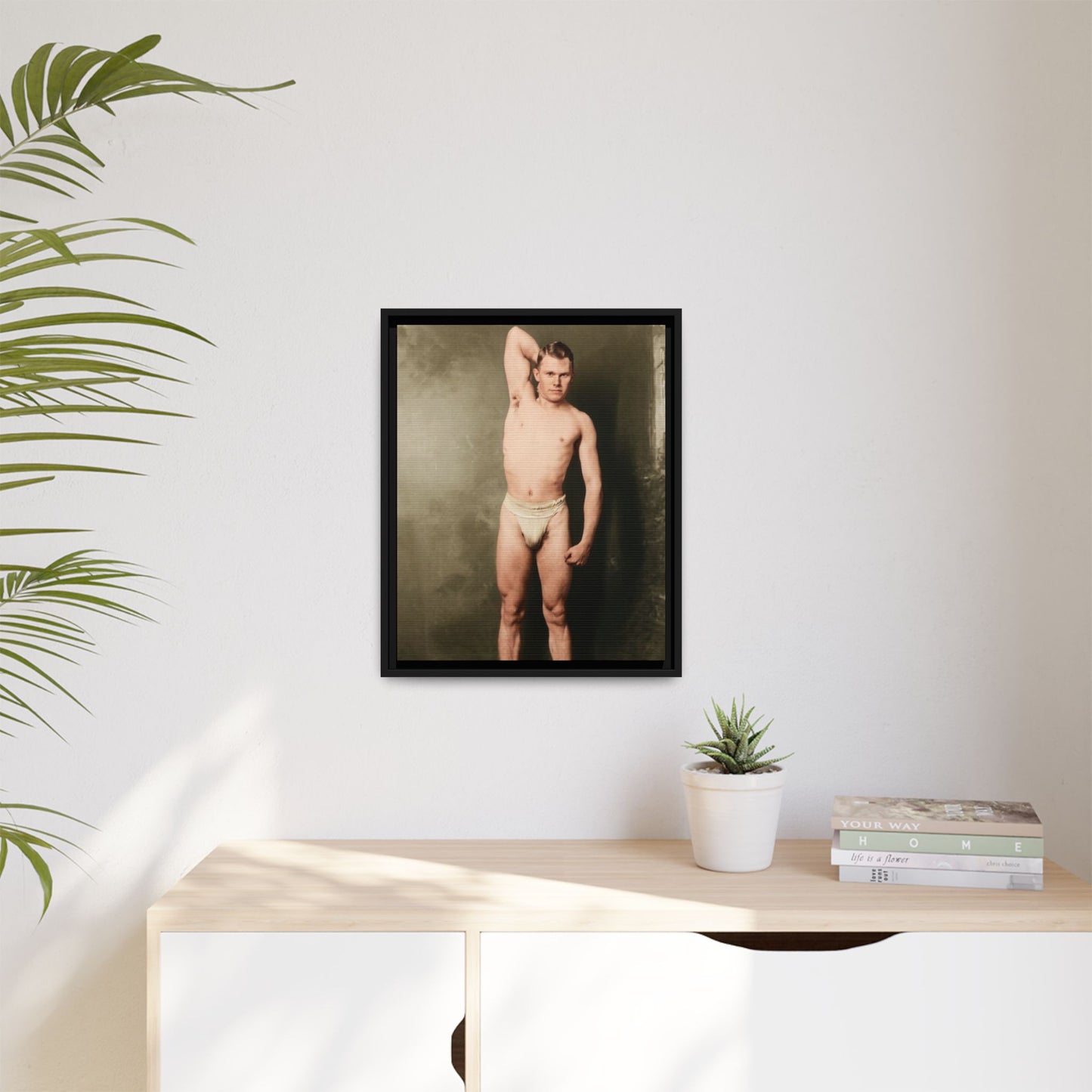 athlétisme 025 | Framed Vintage Photo - Matte Canvas