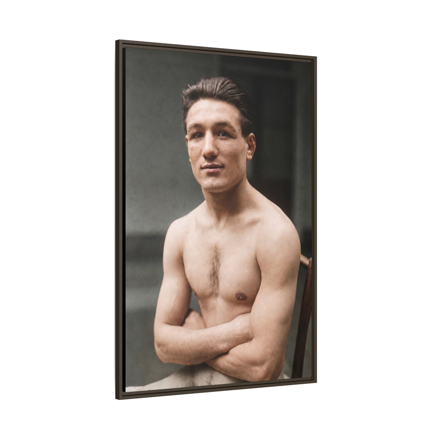 athlétisme 046 | Framed Vintage Photo - Matte Canvas