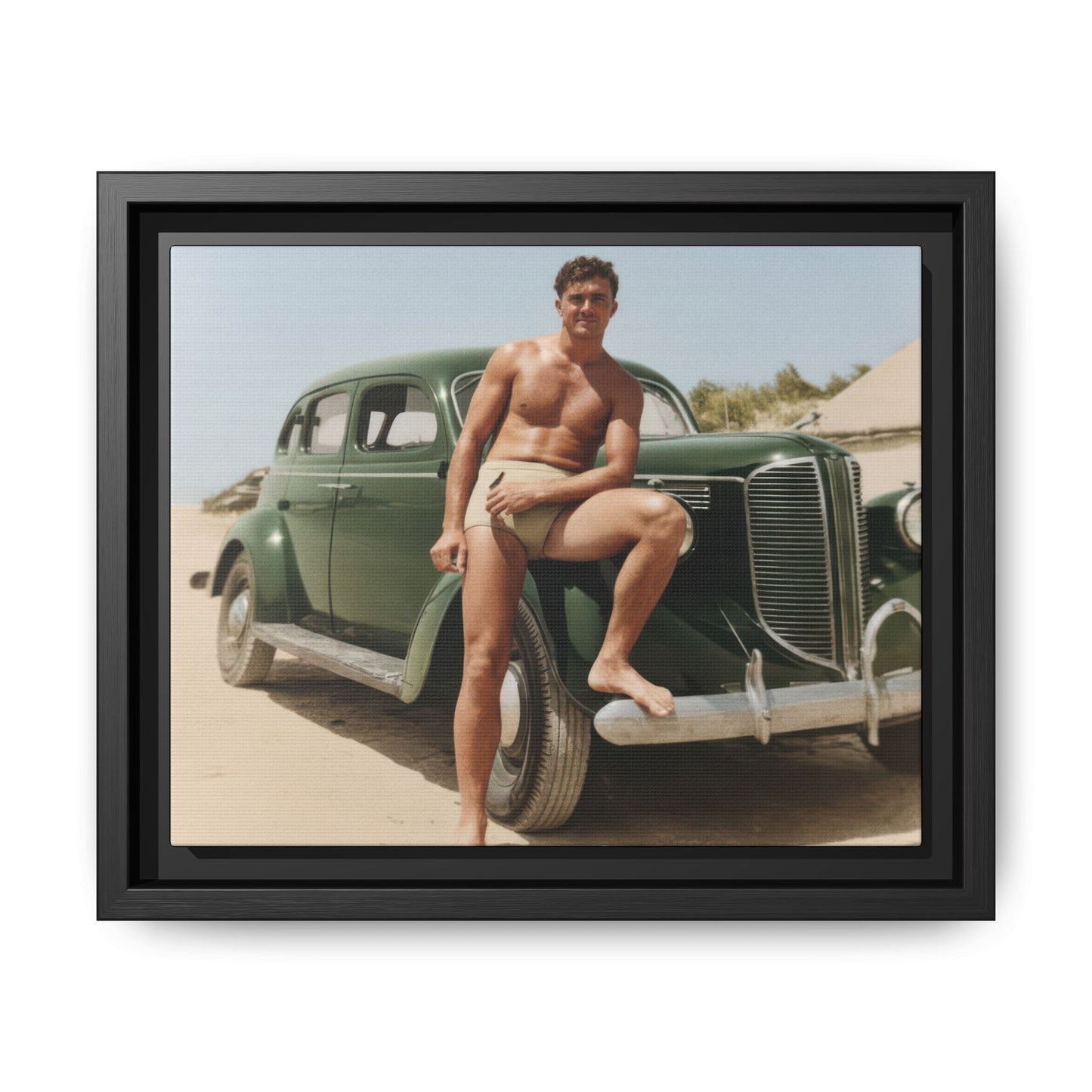nager 022 | Framed Vintage Photo - Matte Canvas