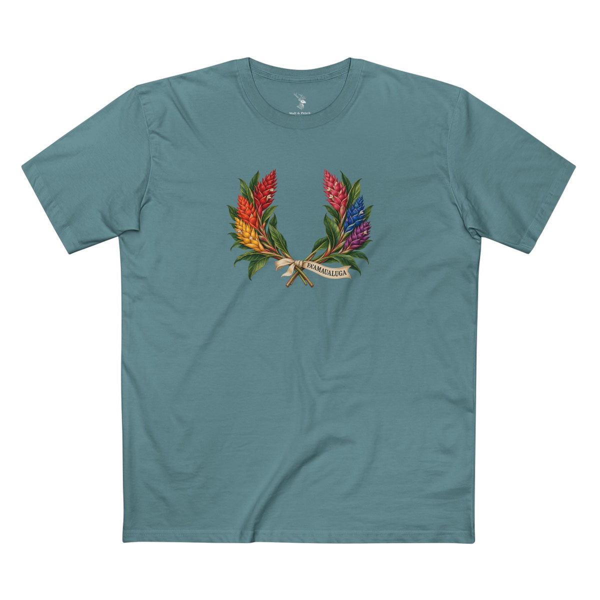 Samoan Teuila Pride T-Shirt | FAʻAMAUALUGA Laurel Wreath Tee