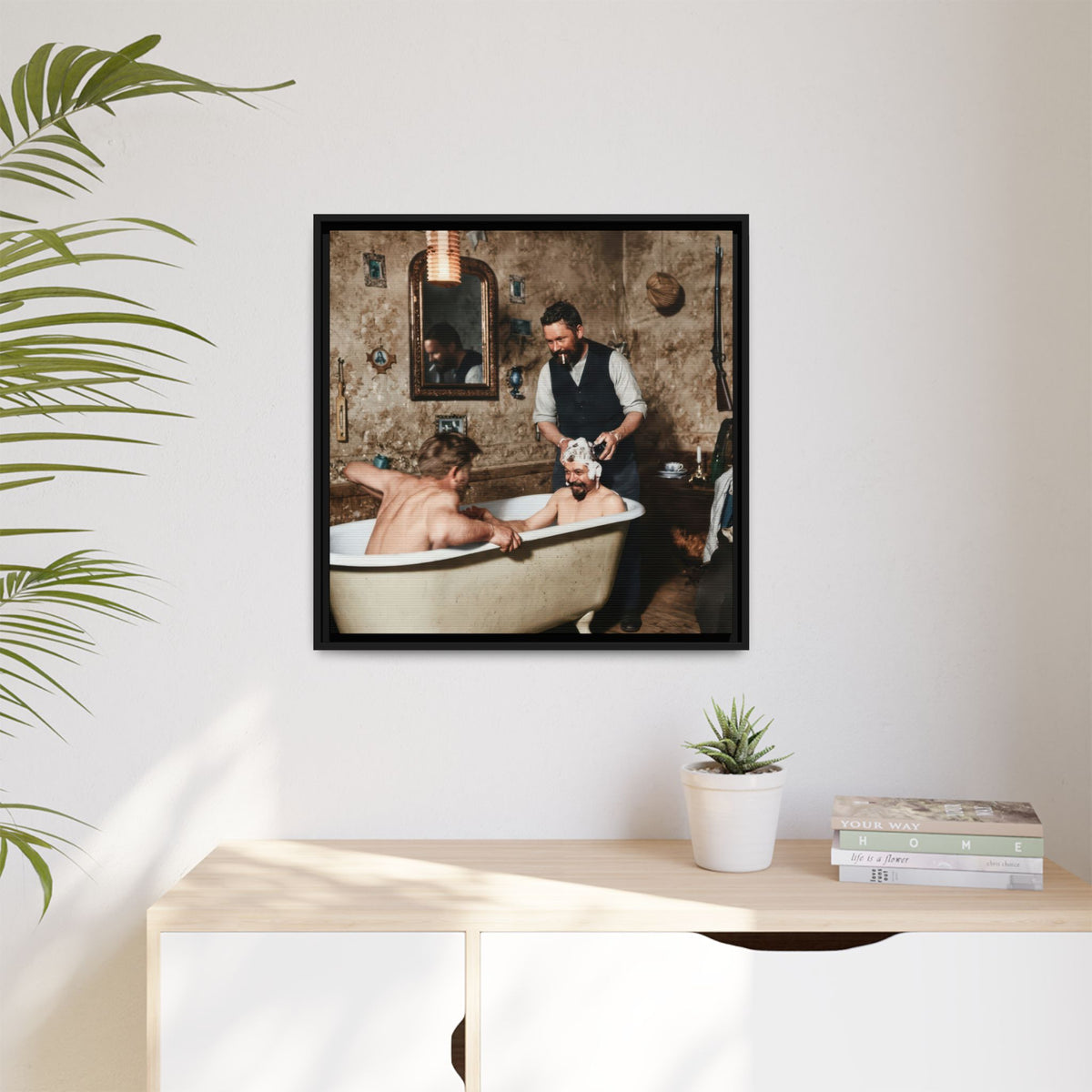hommes 031 | Framed Vintage Photo - Matte Canvas2