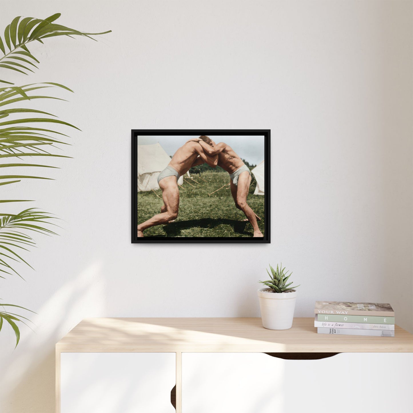 athlétisme 019 | Framed Vintage Photo - Matte Canvas