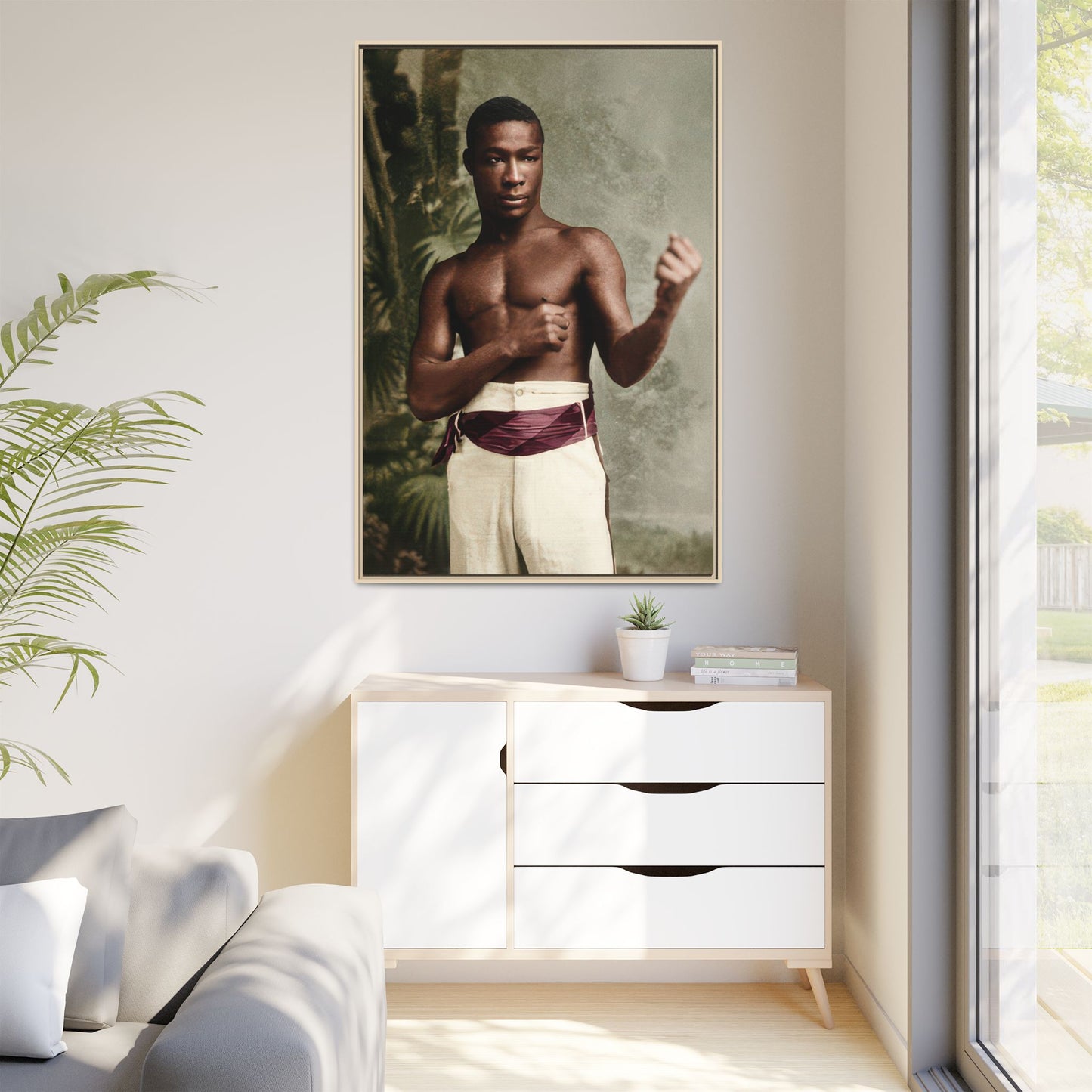 athlétisme 030 | Framed Vintage Photo - Matte Canvas