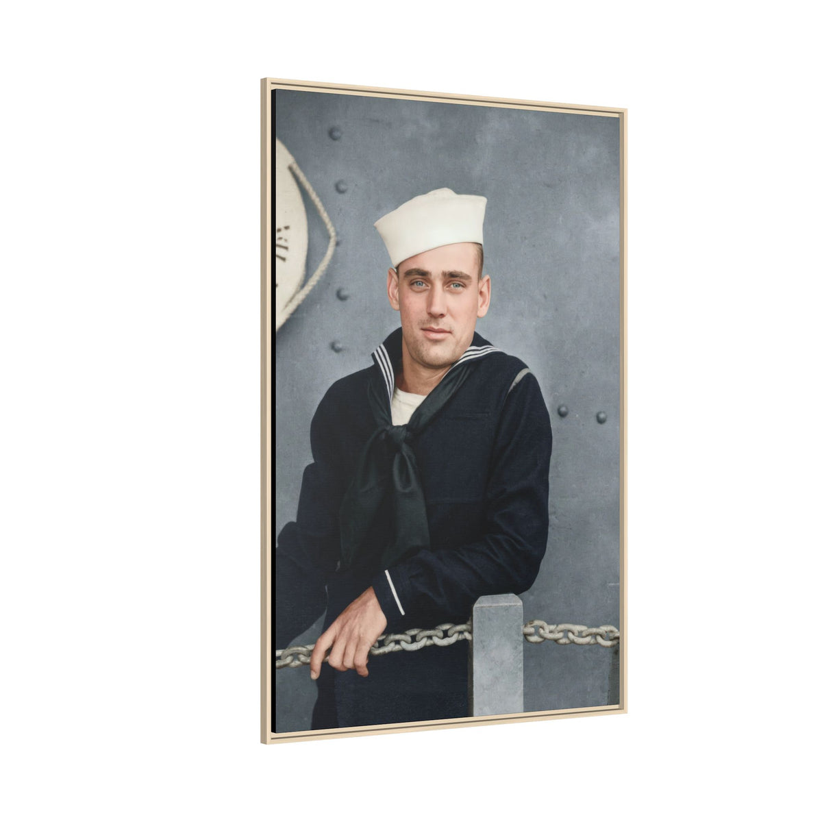 celibataire 023 | Framed Vintage Photo - Matte Canvas