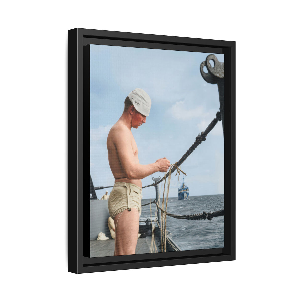 celibataire 043 | Framed Vintage Photo - Matte Canvas