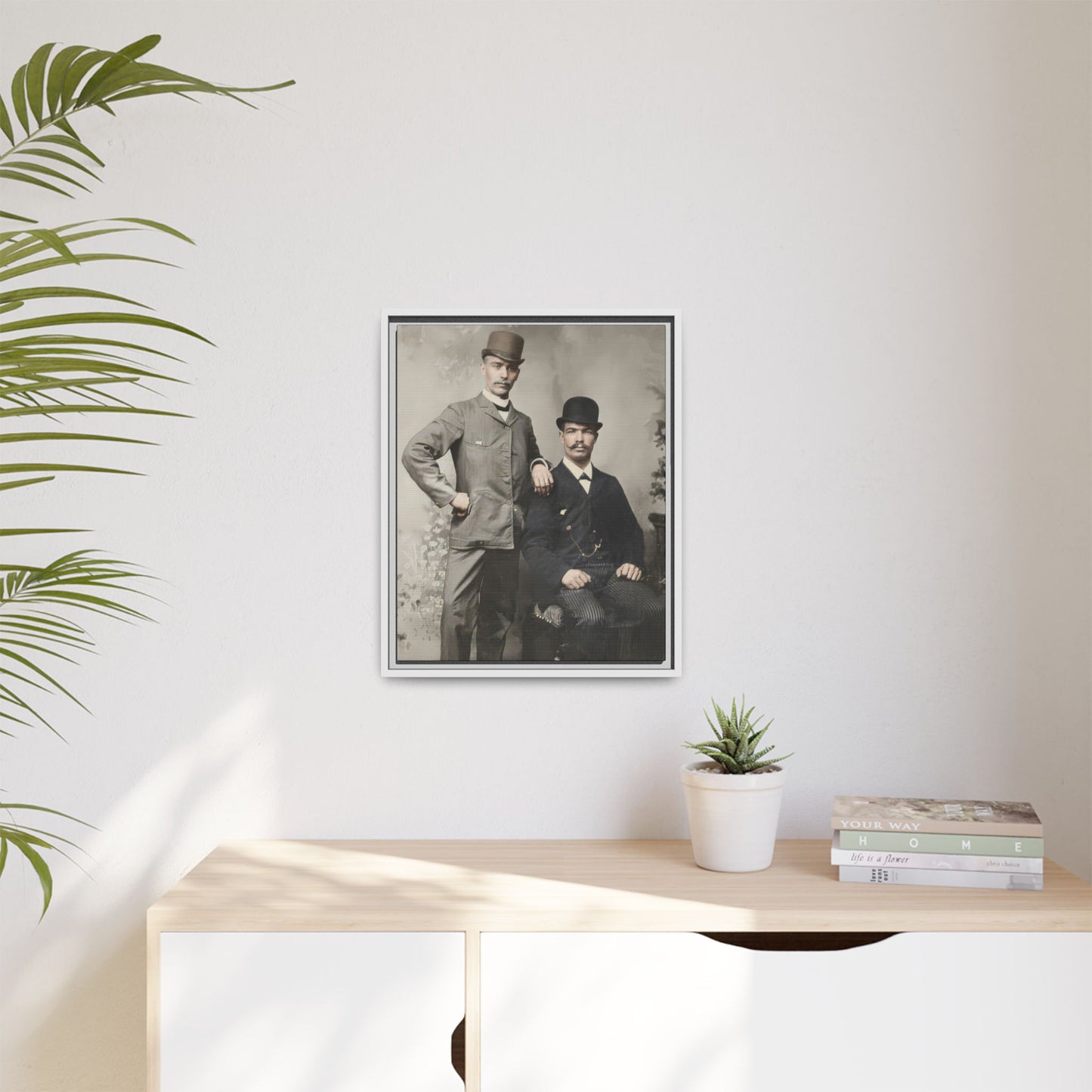 paire 068 | Framed Vintage Photo - Matte Canvas