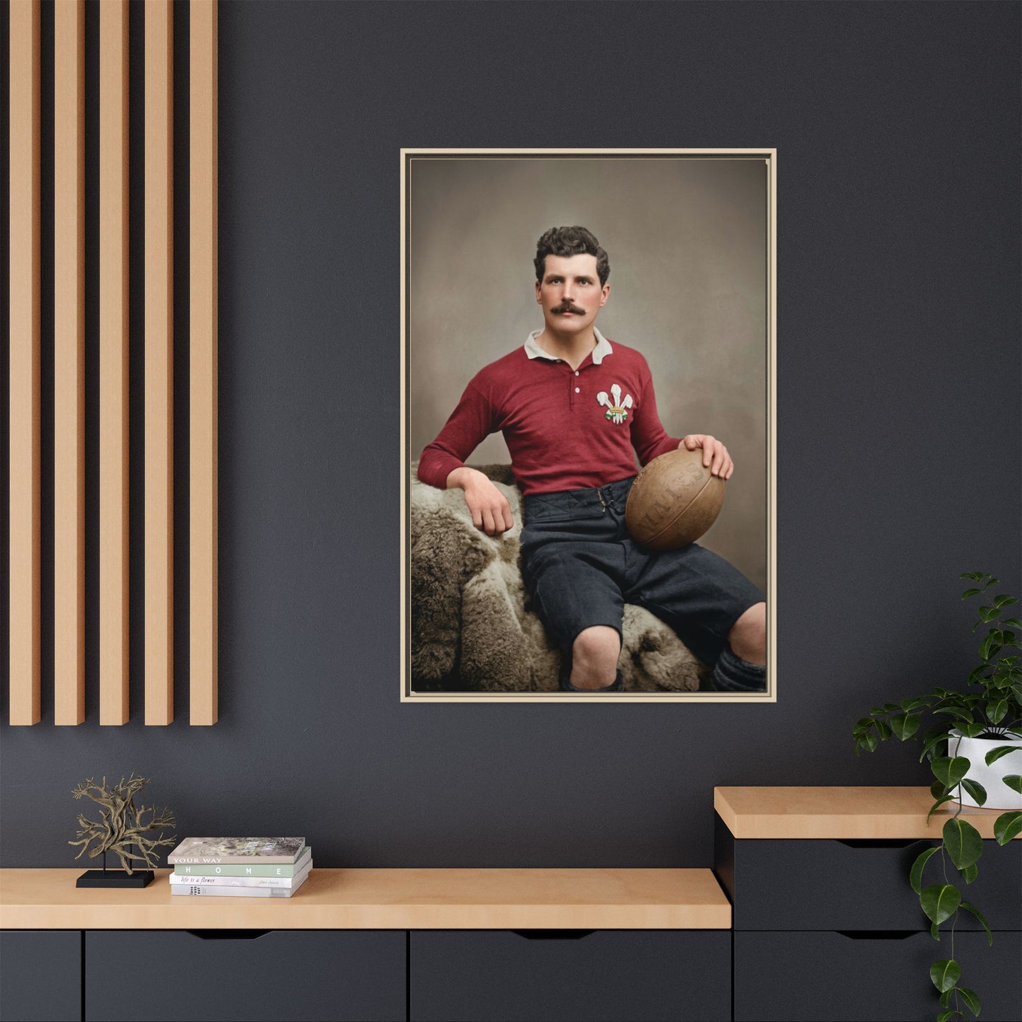 athlétisme 022 | Framed Vintage Photo - Matte Canvas