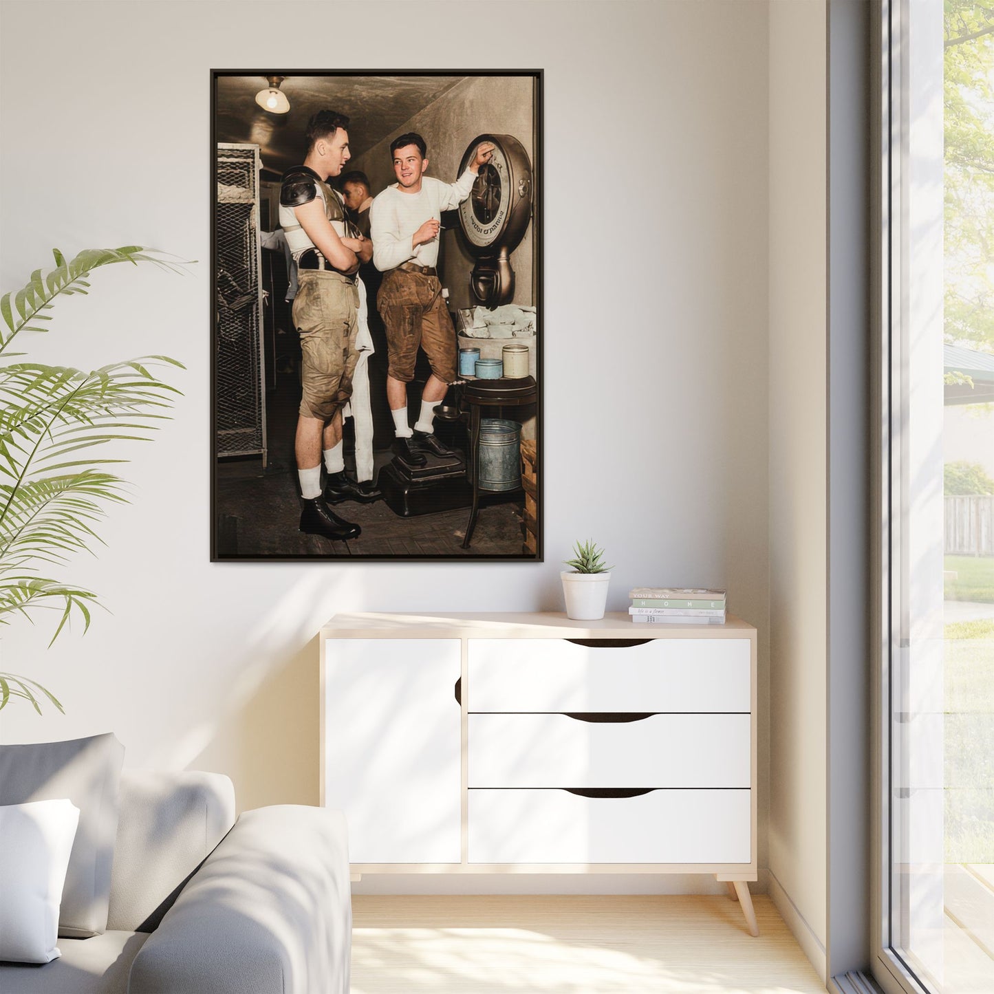 athlétisme 027 | Framed Vintage Photo - Matte Canvas