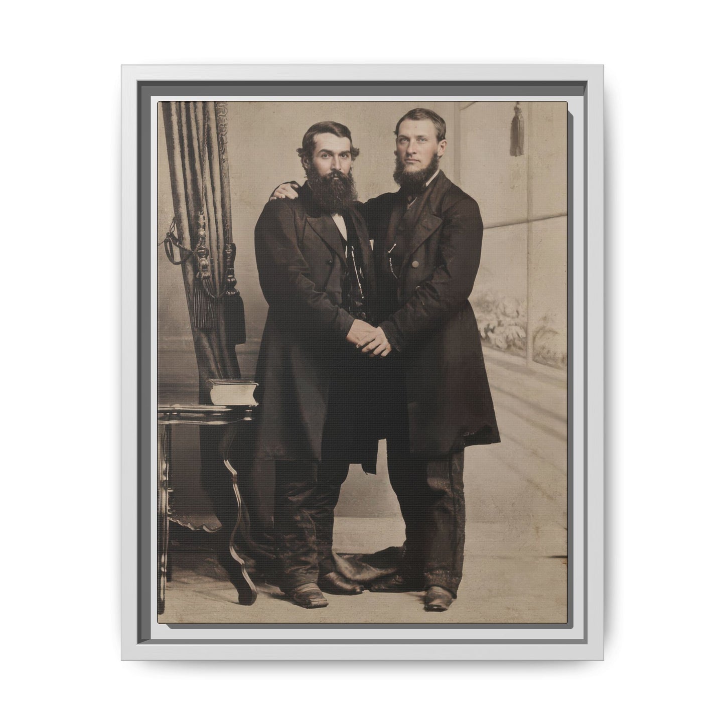 paire 022 | Framed Vintage Photo - Matte Canvas