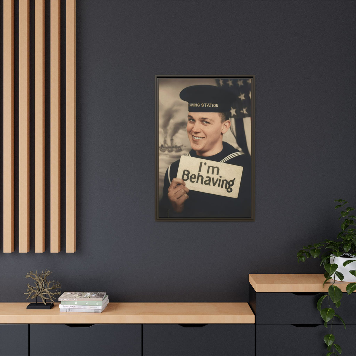 celibataire 002 | Framed Vintage Photo - Matte Canvas