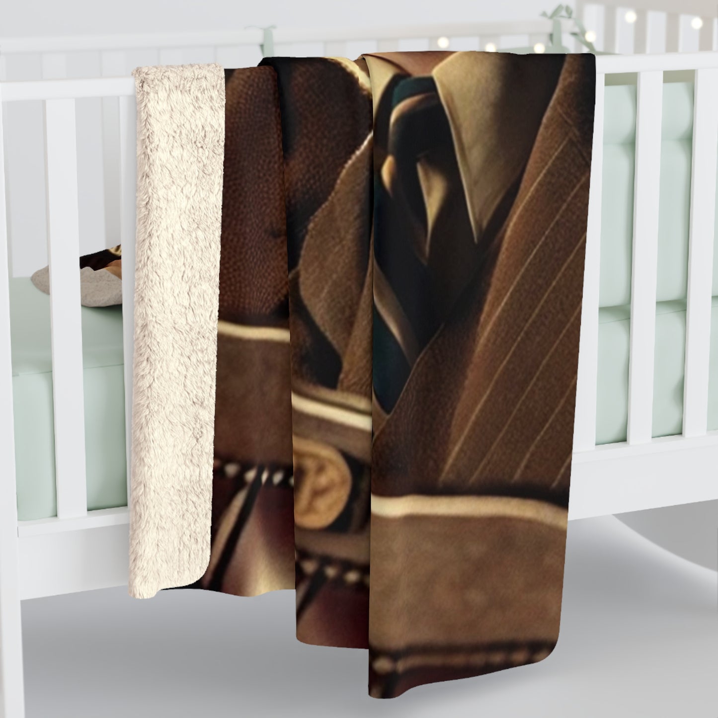 Heirloom Sherpa Blanket – Missing Grant 018 Figure Premium fleece throw · 50x60, 60x80