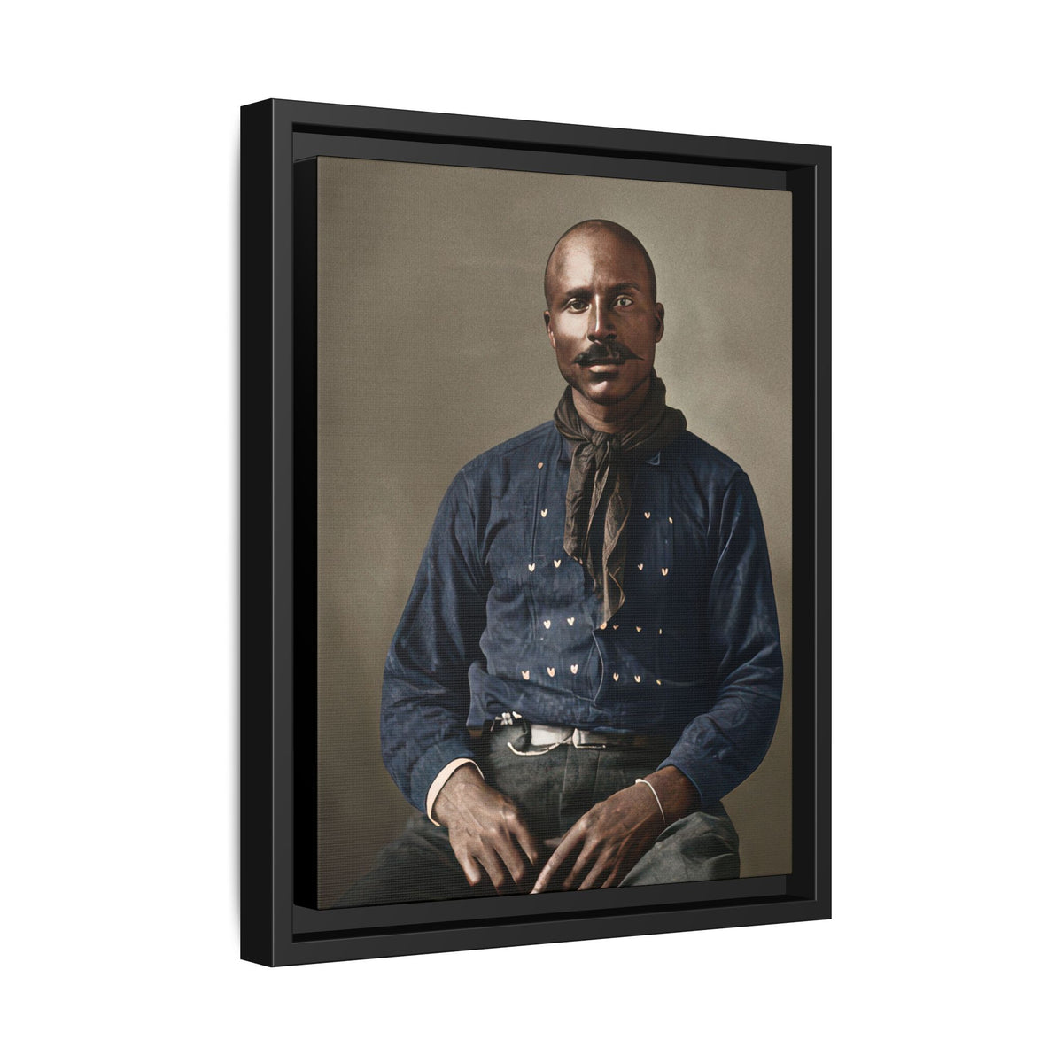 celibataire 017 | Framed Vintage Photo - Matte Canvas